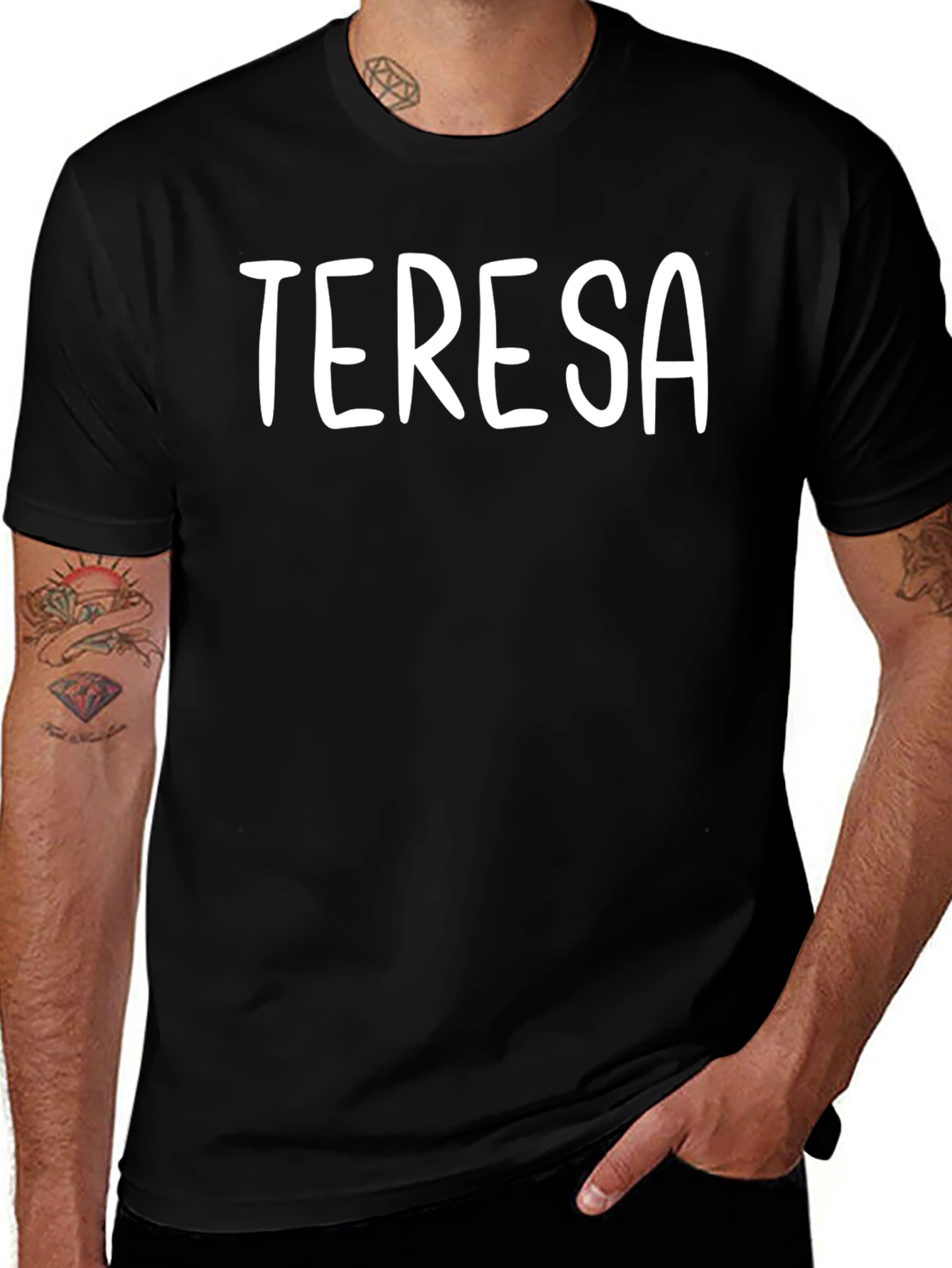 Teresa Personalized Black T-Shirt