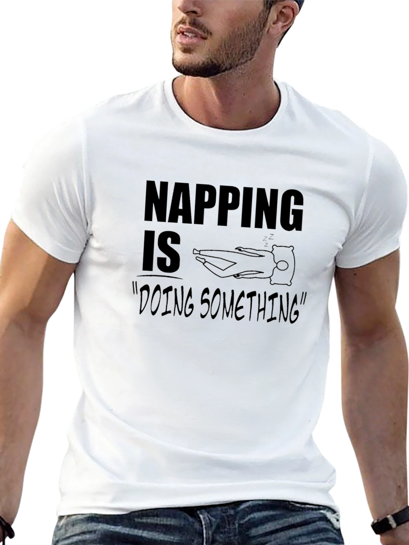 Napping is Doing Something T-Shirt - Unisex
