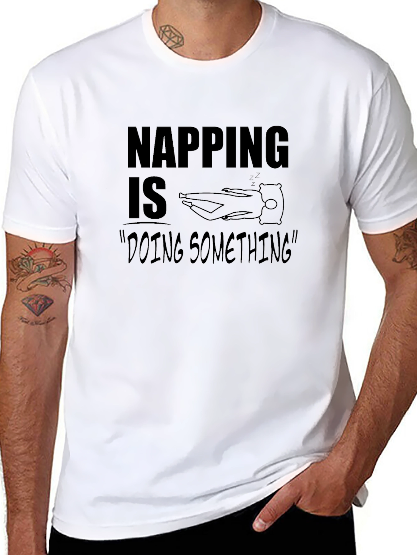 Napping is Doing Something T-Shirt - Unisex