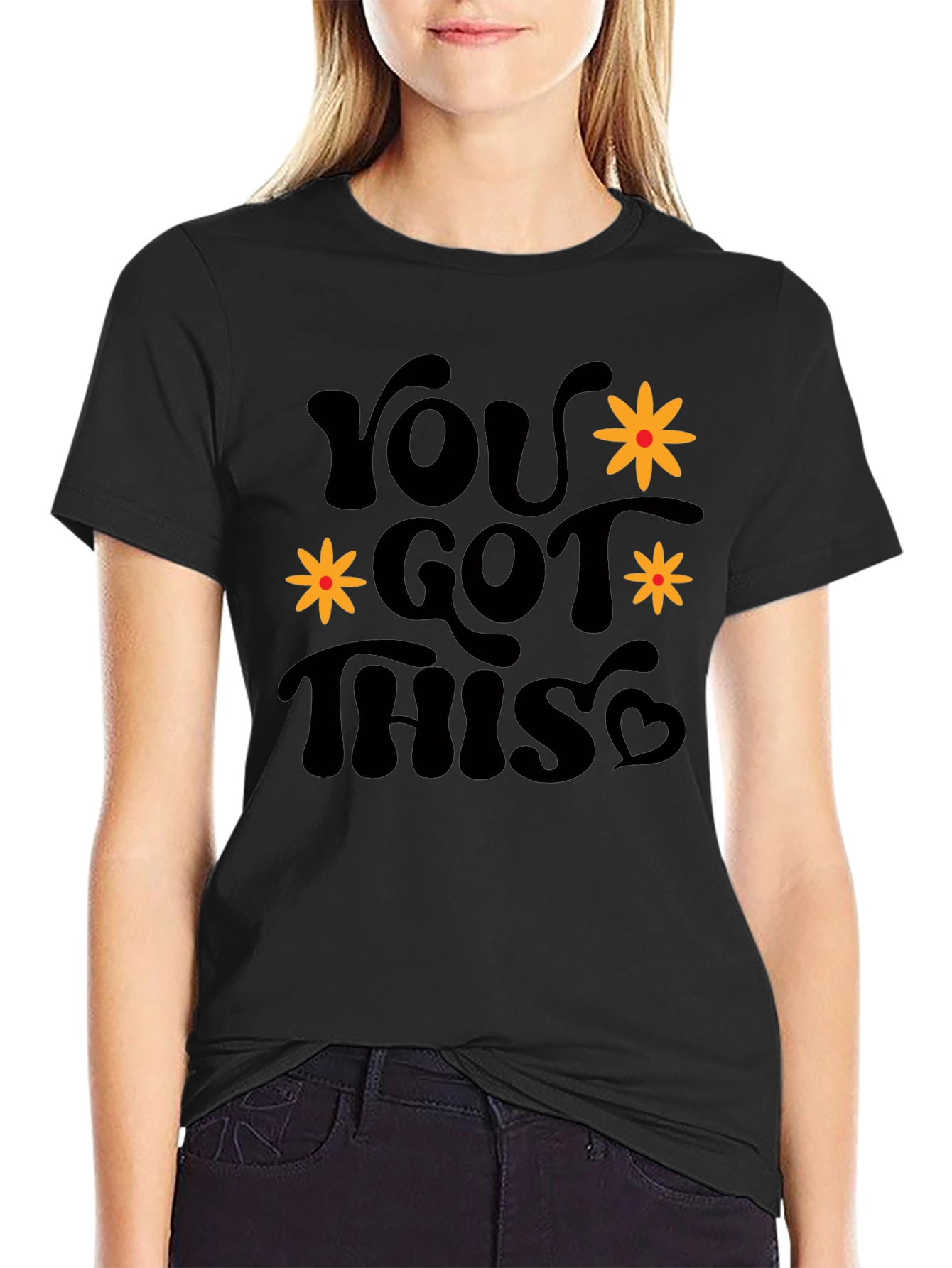 You Got This Graphic Tee - Retro Black T-Shirt