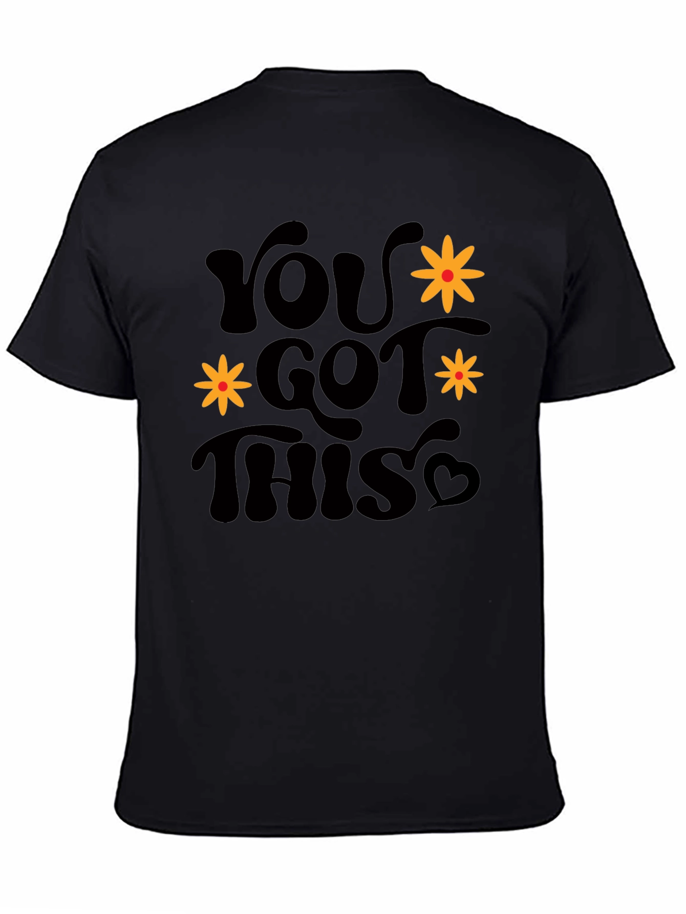 You Got This Graphic Tee - Retro Black T-Shirt