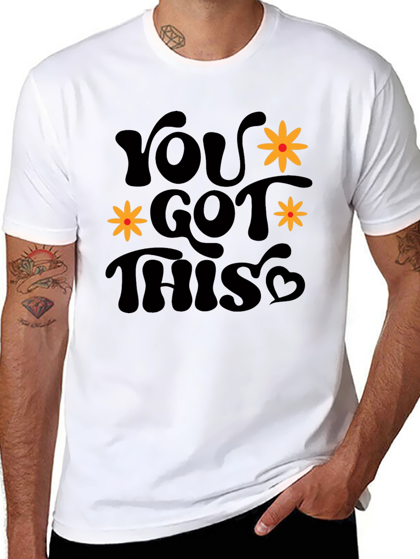 You Got This Graphic Tee - Retro Black T-Shirt