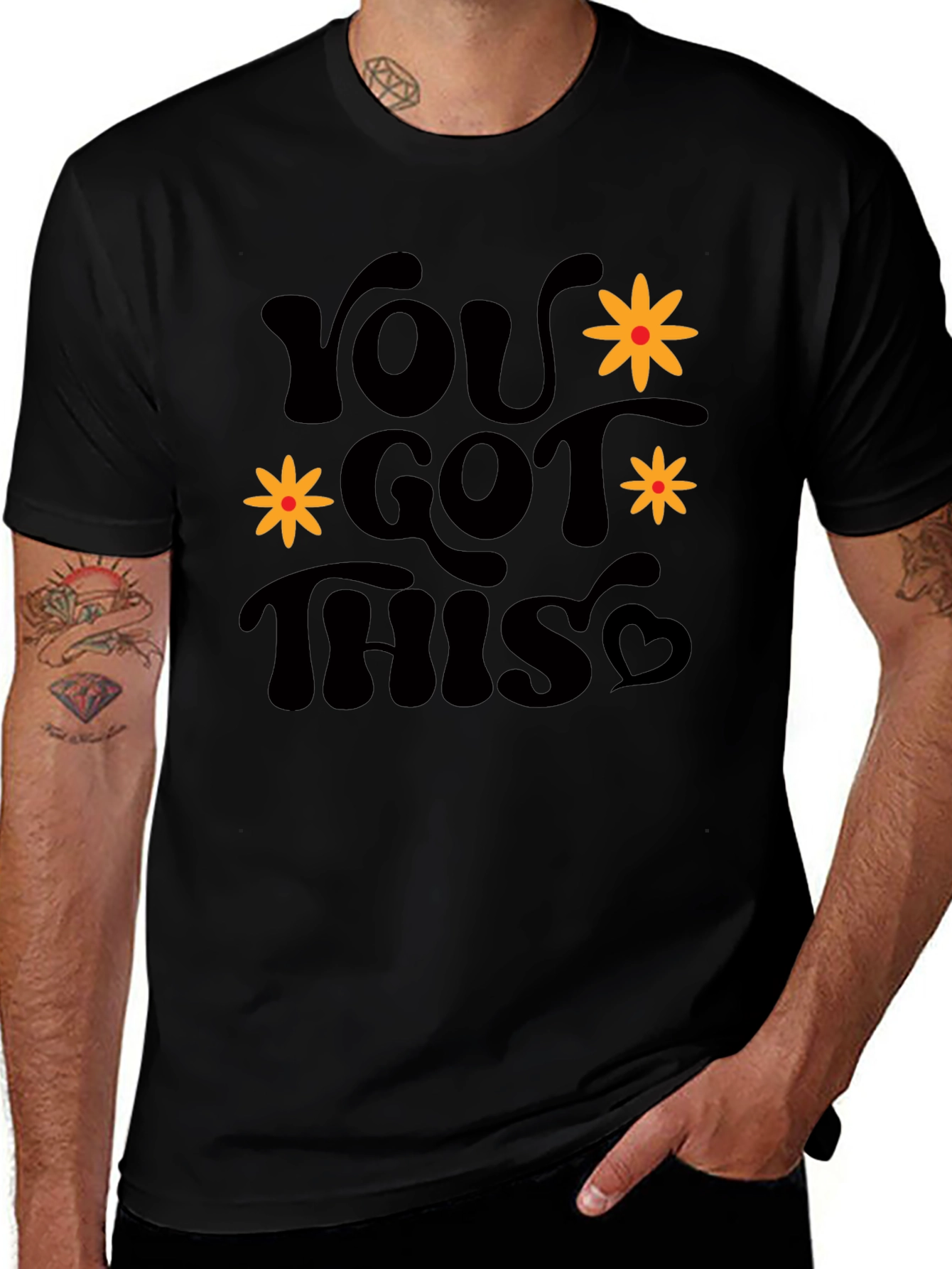 You Got This Graphic Tee - Retro Black T-Shirt