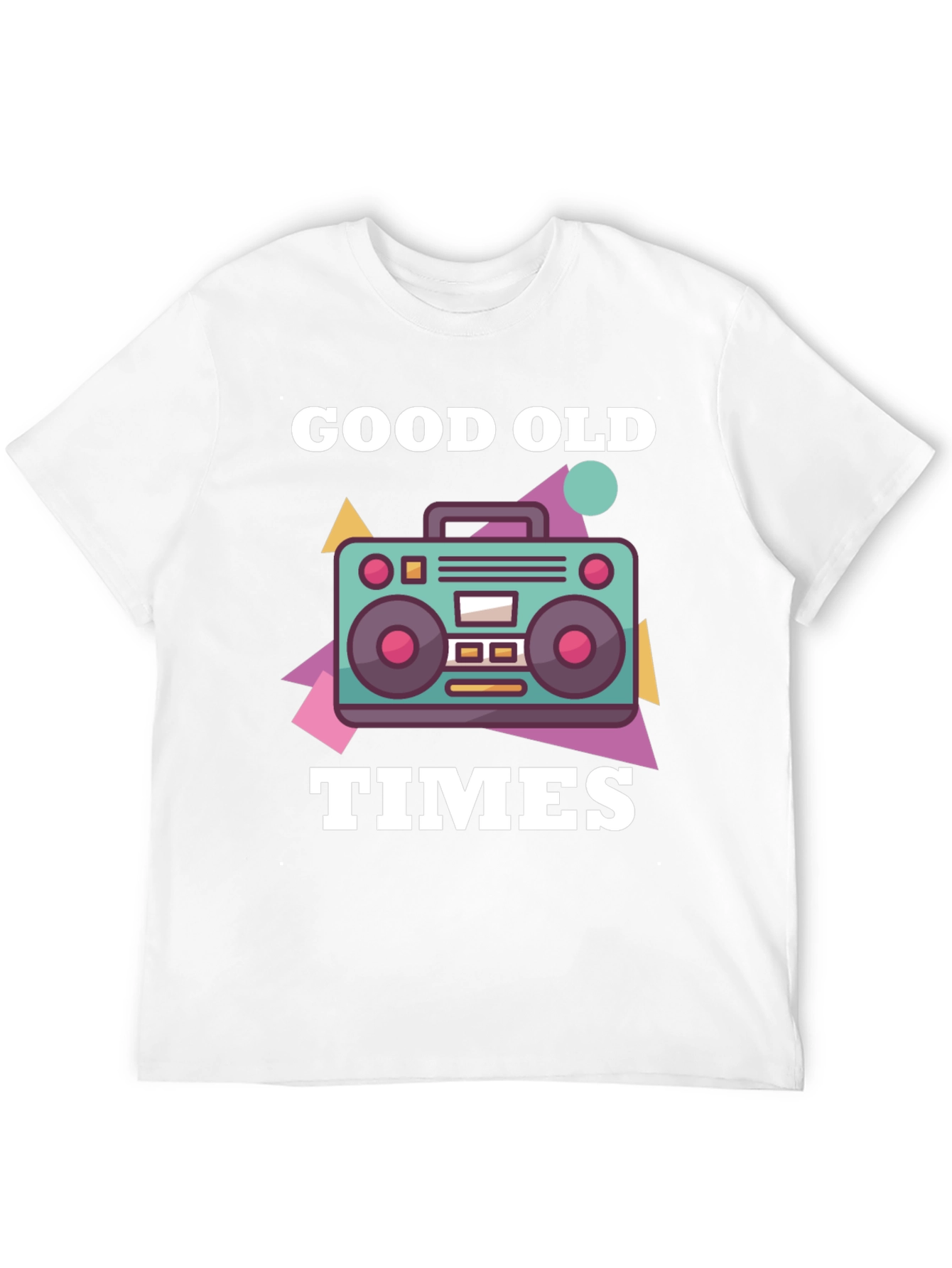 Good Old Times Retro Boombox Graphic Tee