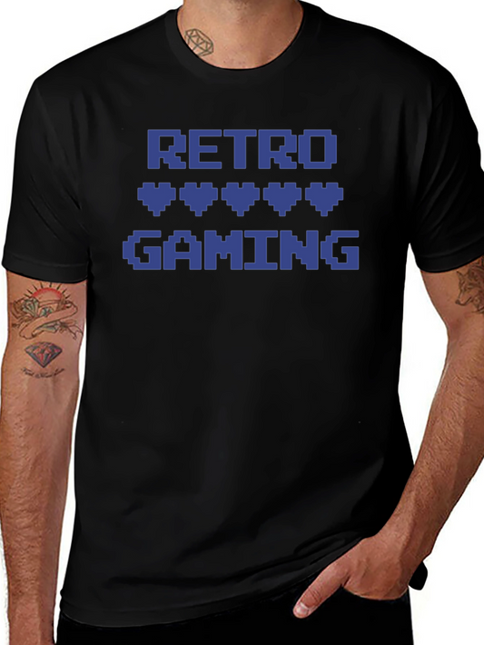 Retro Gaming Pixel Heart T-Shirt - Gamer Style