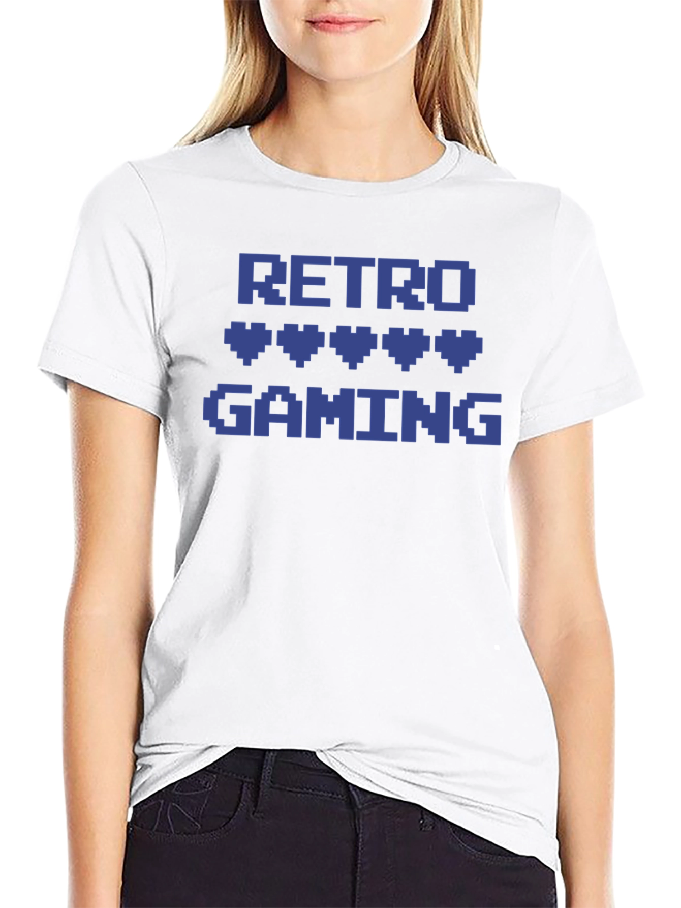 Retro Gaming Pixel Heart T-Shirt - Gamer Style