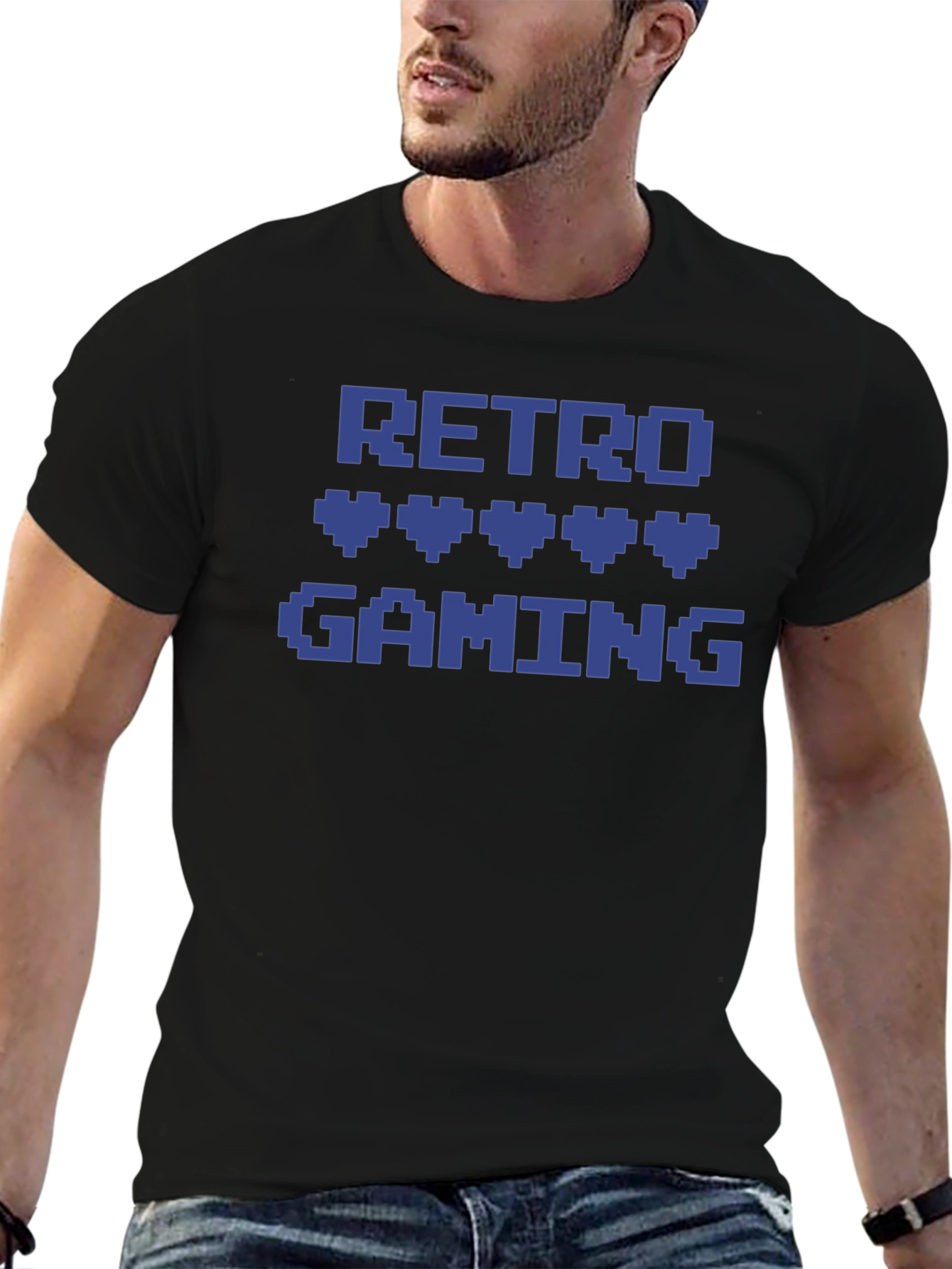 Retro Gaming Pixel Heart T-Shirt - Gamer Style