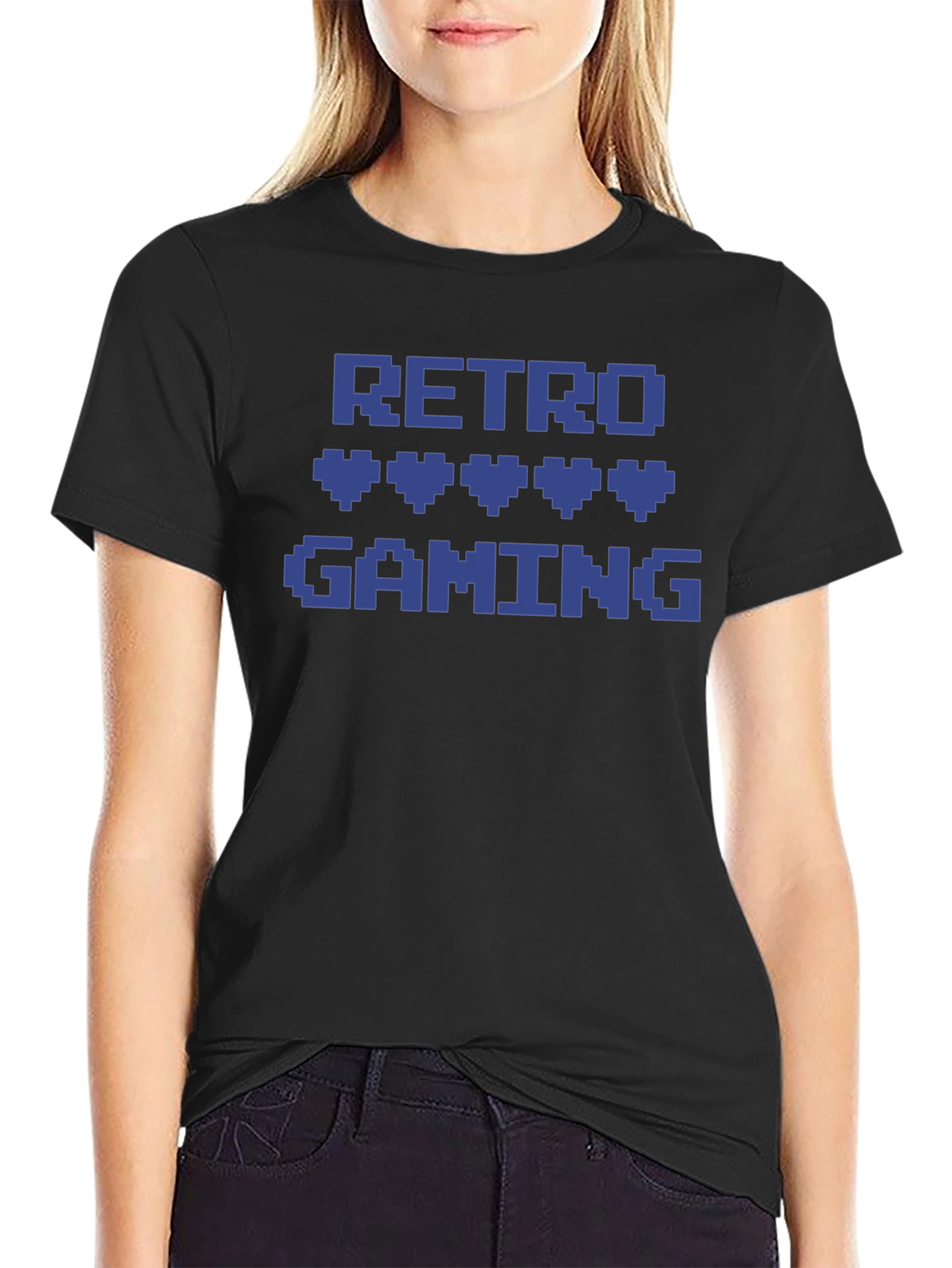 Retro Gaming Pixel Heart T-Shirt - Gamer Style