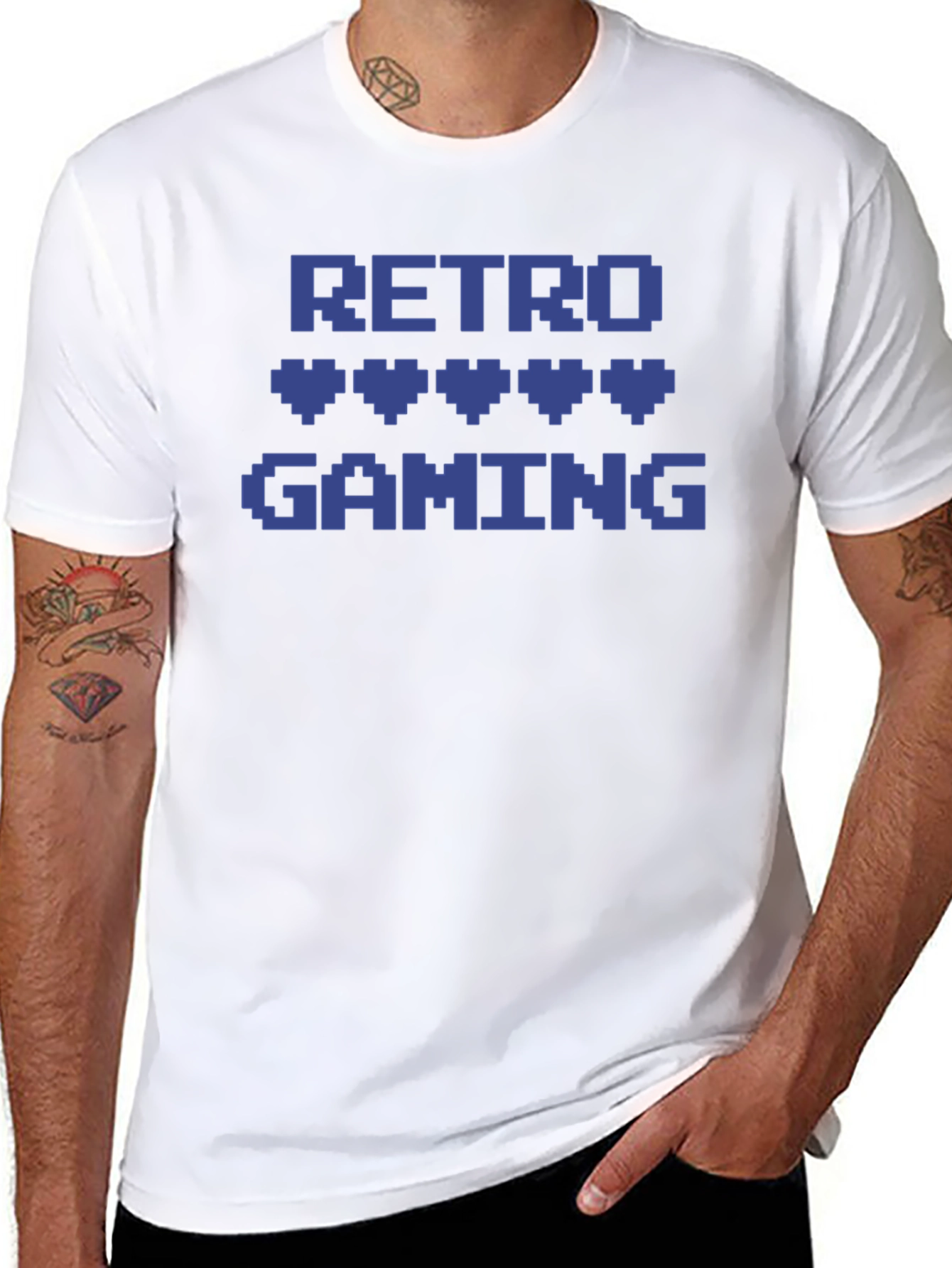 Retro Gaming Pixel Heart T-Shirt - Gamer Style