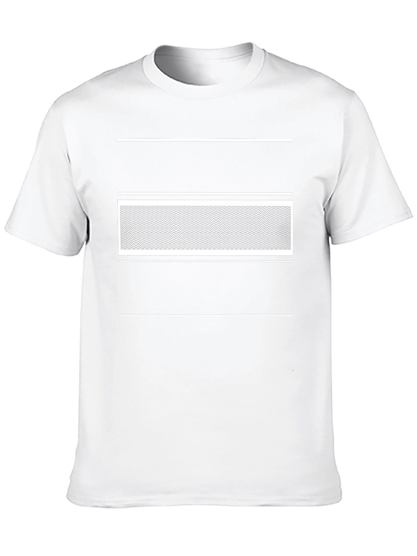 Modern Striped Black T-Shirt