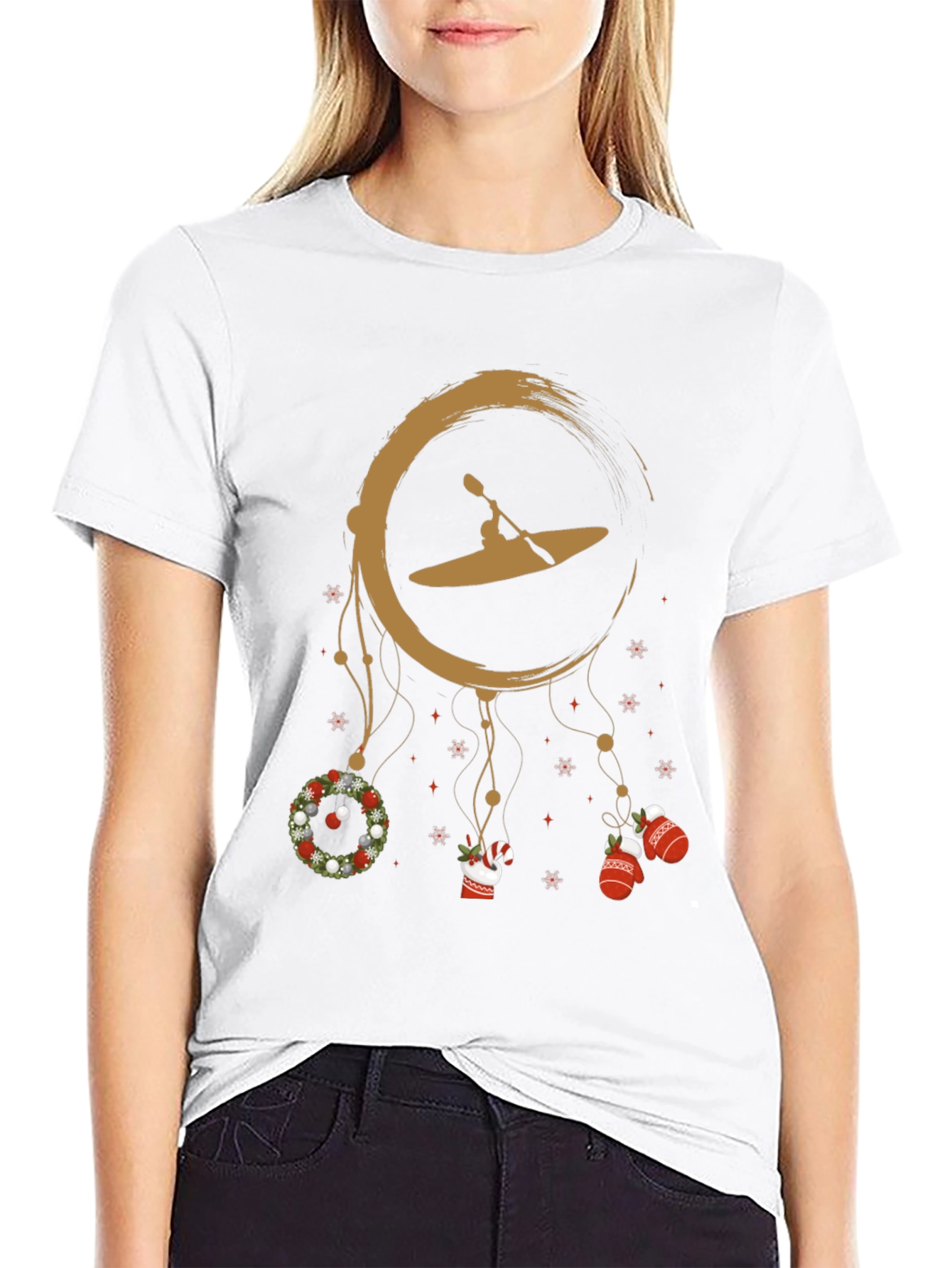 Kayak Christmas T-Shirt