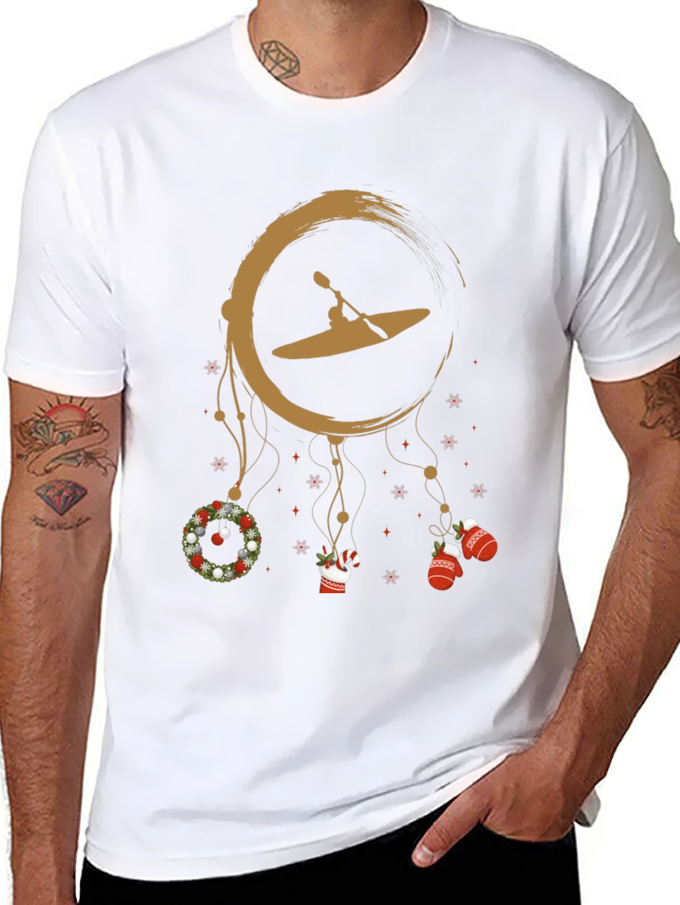 Kayak Christmas T-Shirt