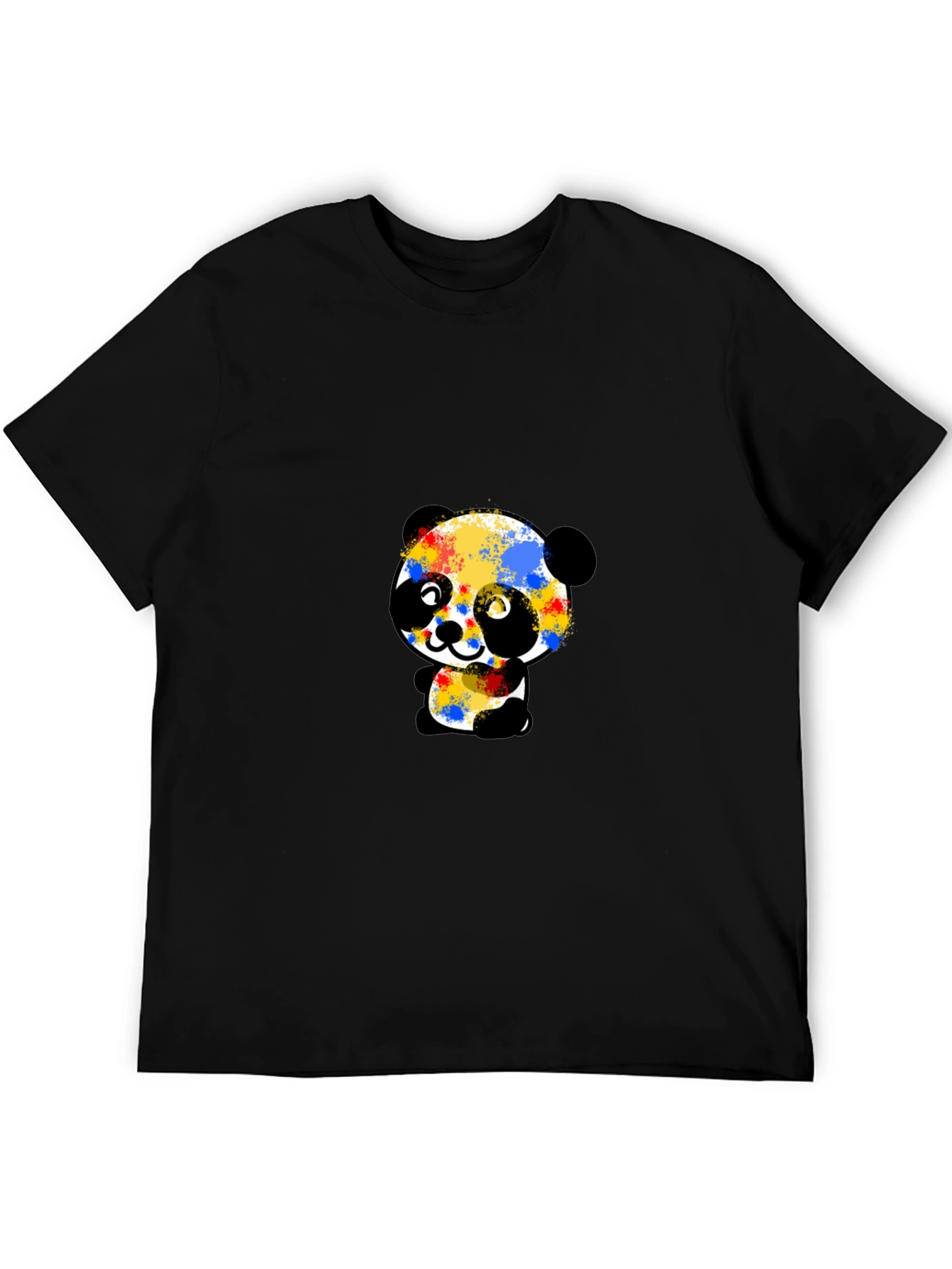 Colorful Panda Graphic T-Shirt