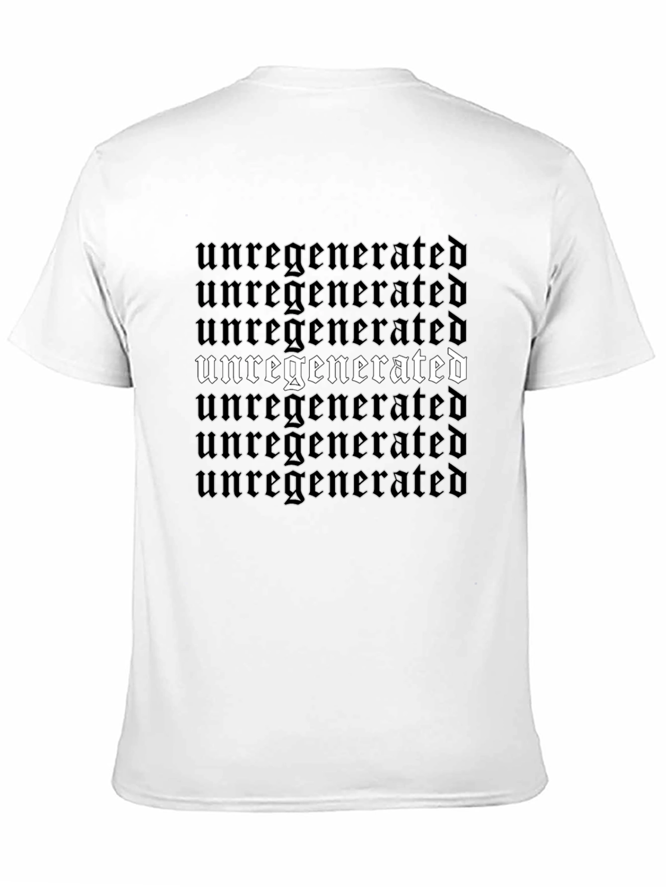 Unregenerated Graphic T-Shirt - Edgy Gothic Style