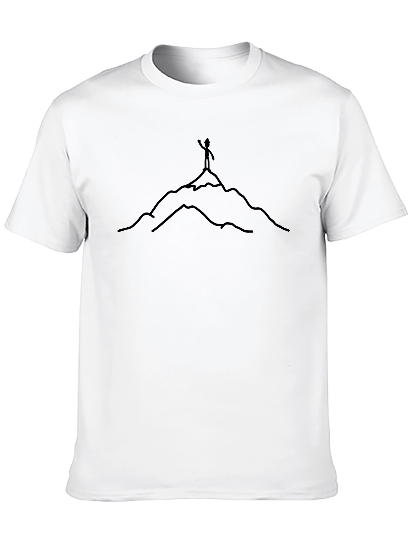 Mountain Climber Graphic Tee - Black