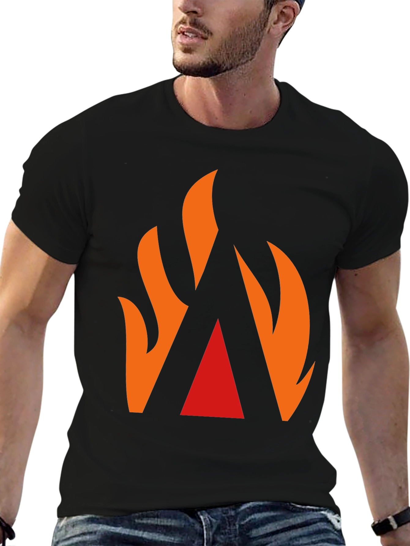 Fiery Peak T-Shirt: Bold Graphic Tee