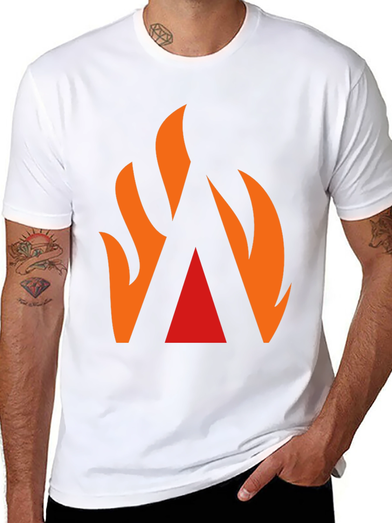 Fiery Peak T-Shirt: Bold Graphic Tee