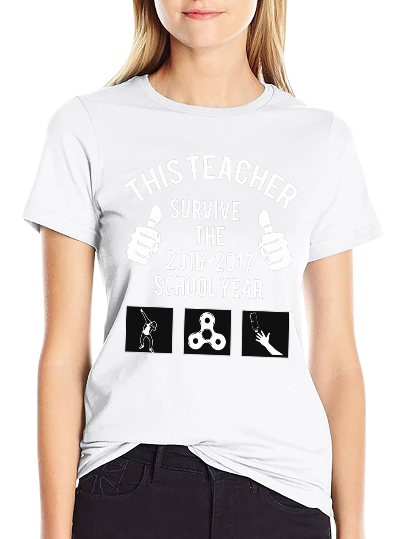 Funny Teacher Survive 2016-2017 School Year T-Shirt