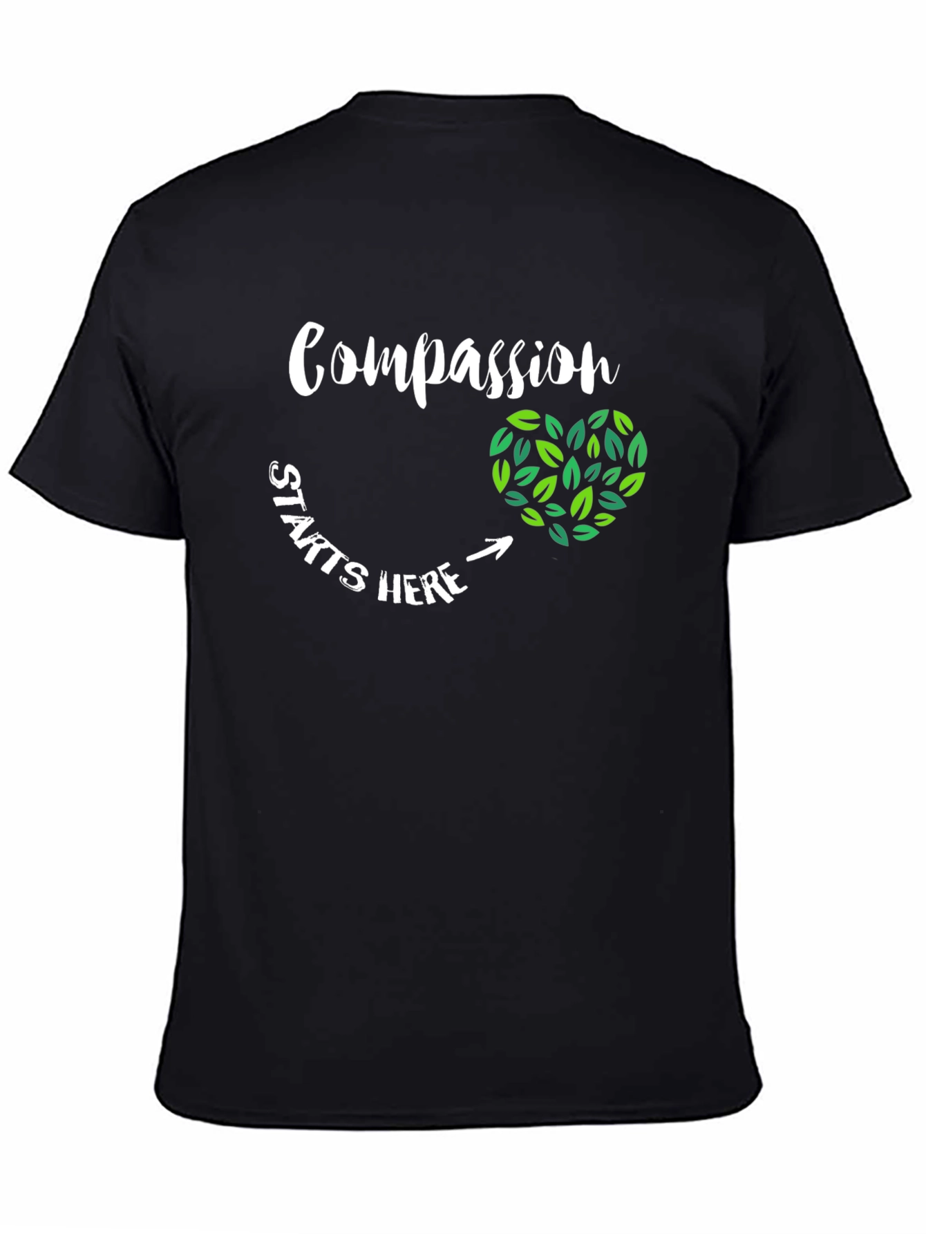 Compassion Starts Here Vegan T-Shirt