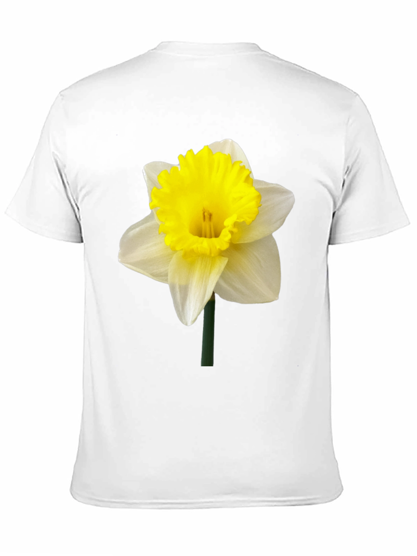 Daffodil Flower Graphic T-Shirt - Black Casual Tee