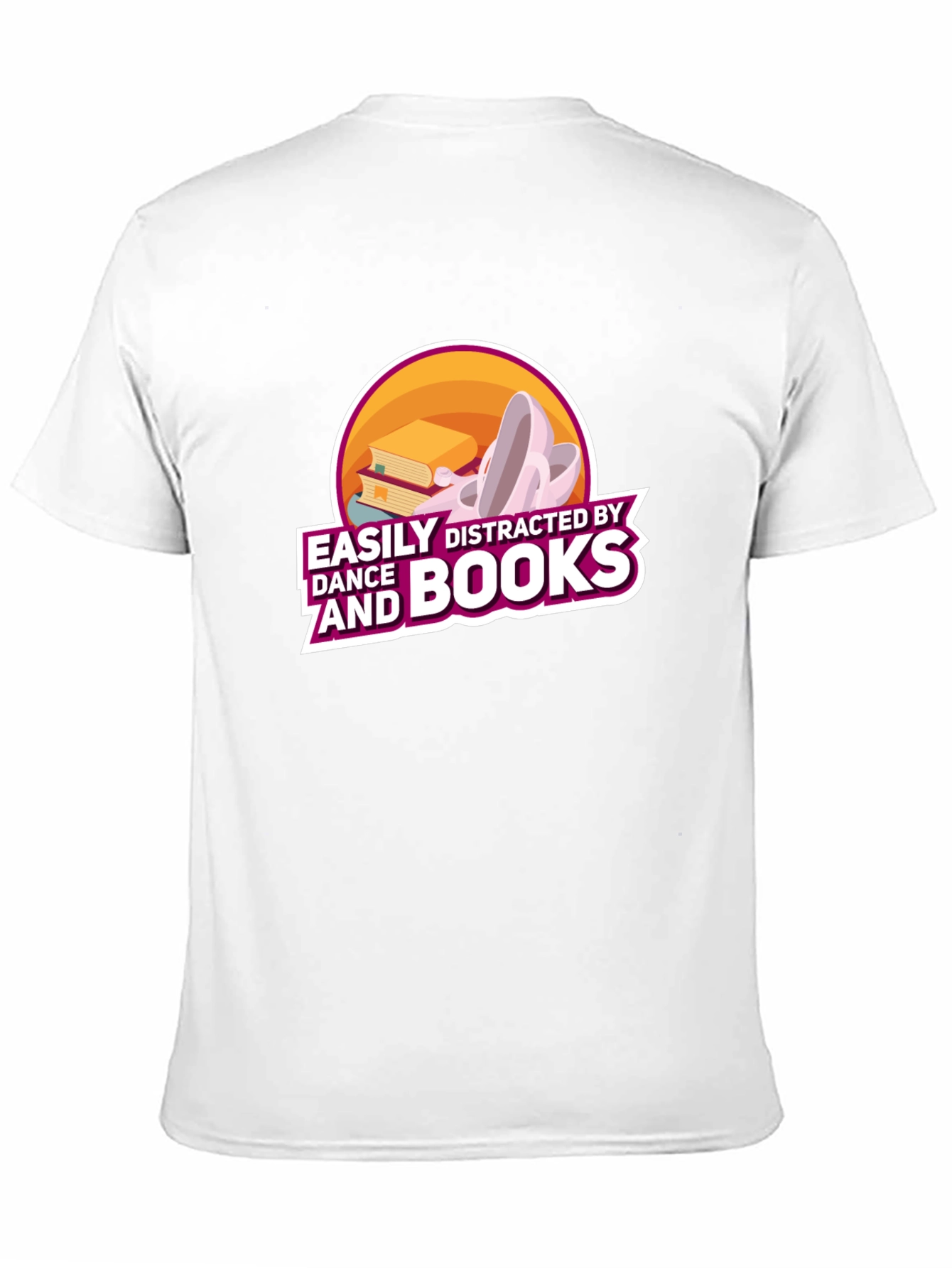 Easily Distracted By Dance and Books Graphic Tee