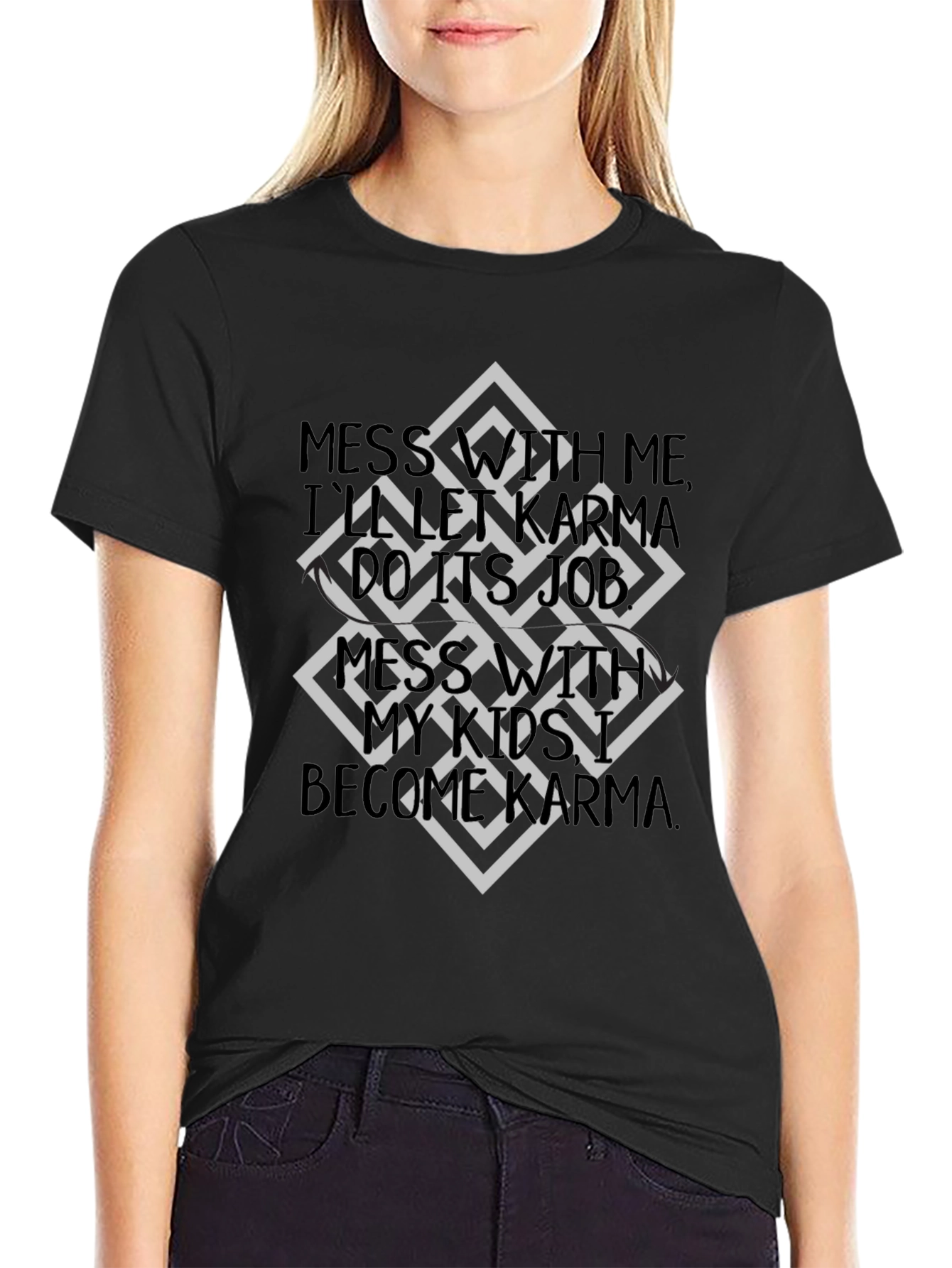 Karma Graphic Tee - Mens Black T-Shirt