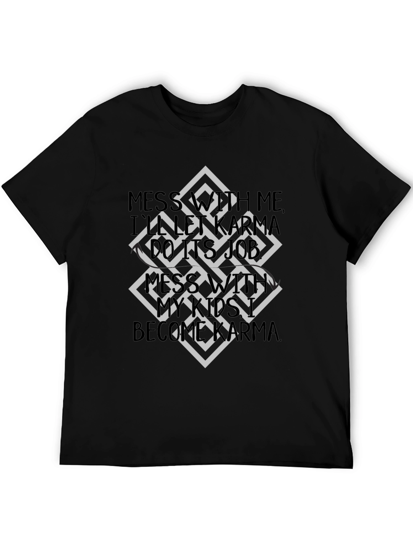 Karma Graphic Tee - Mens Black T-Shirt