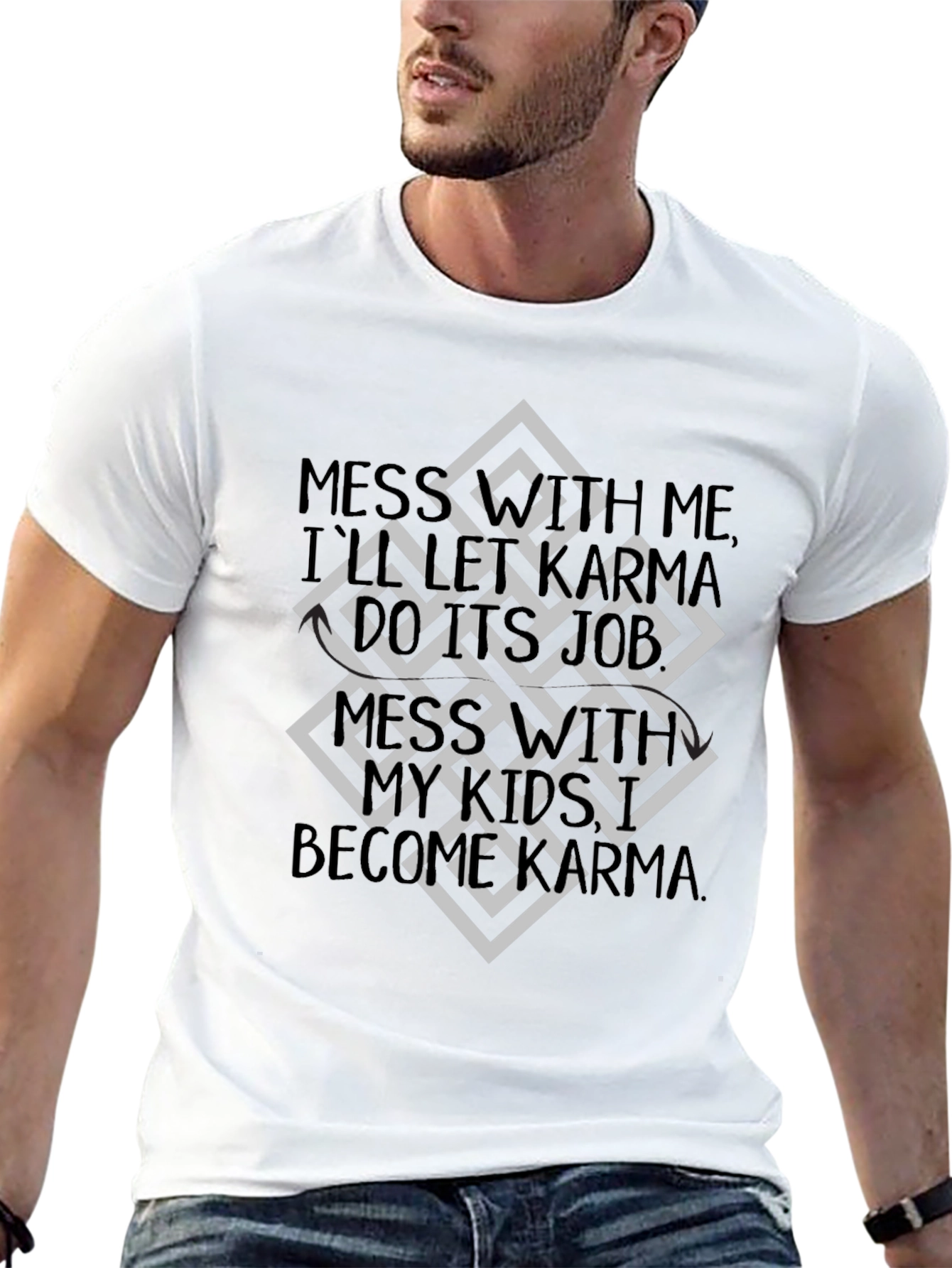 Karma Graphic Tee - Mens Black T-Shirt