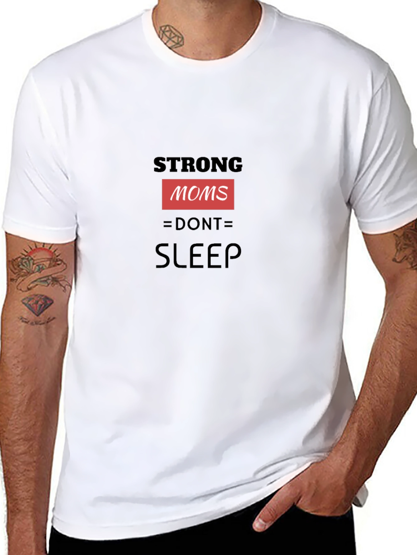 Strong Moms Dont Sleep - Unisex Graphic Tee