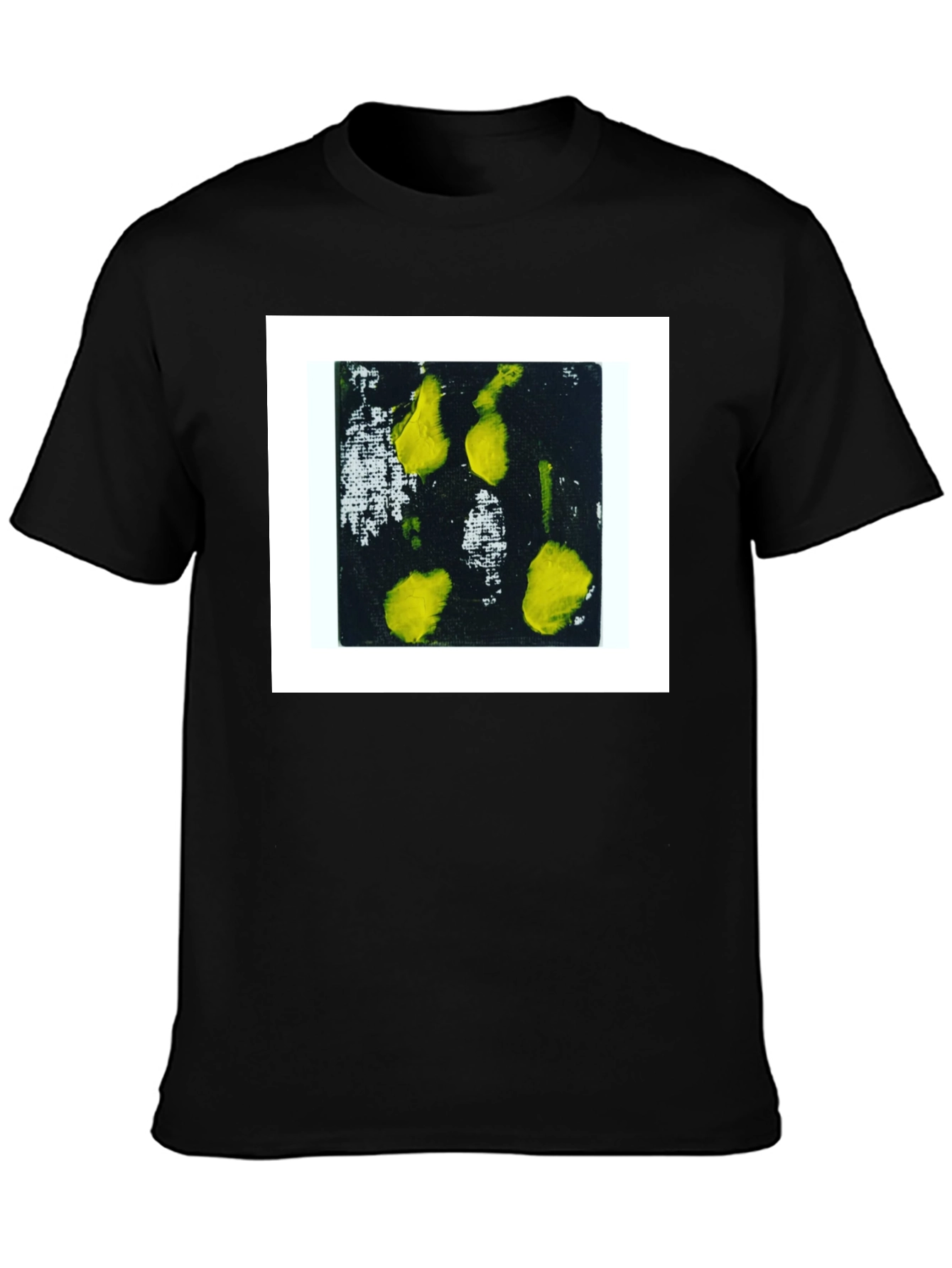 Abstract Print Black T-Shirt