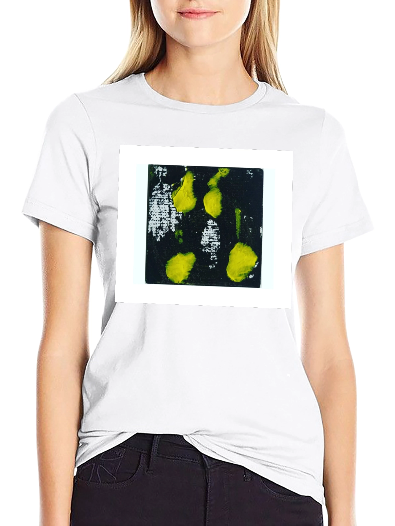 Abstract Print Black T-Shirt