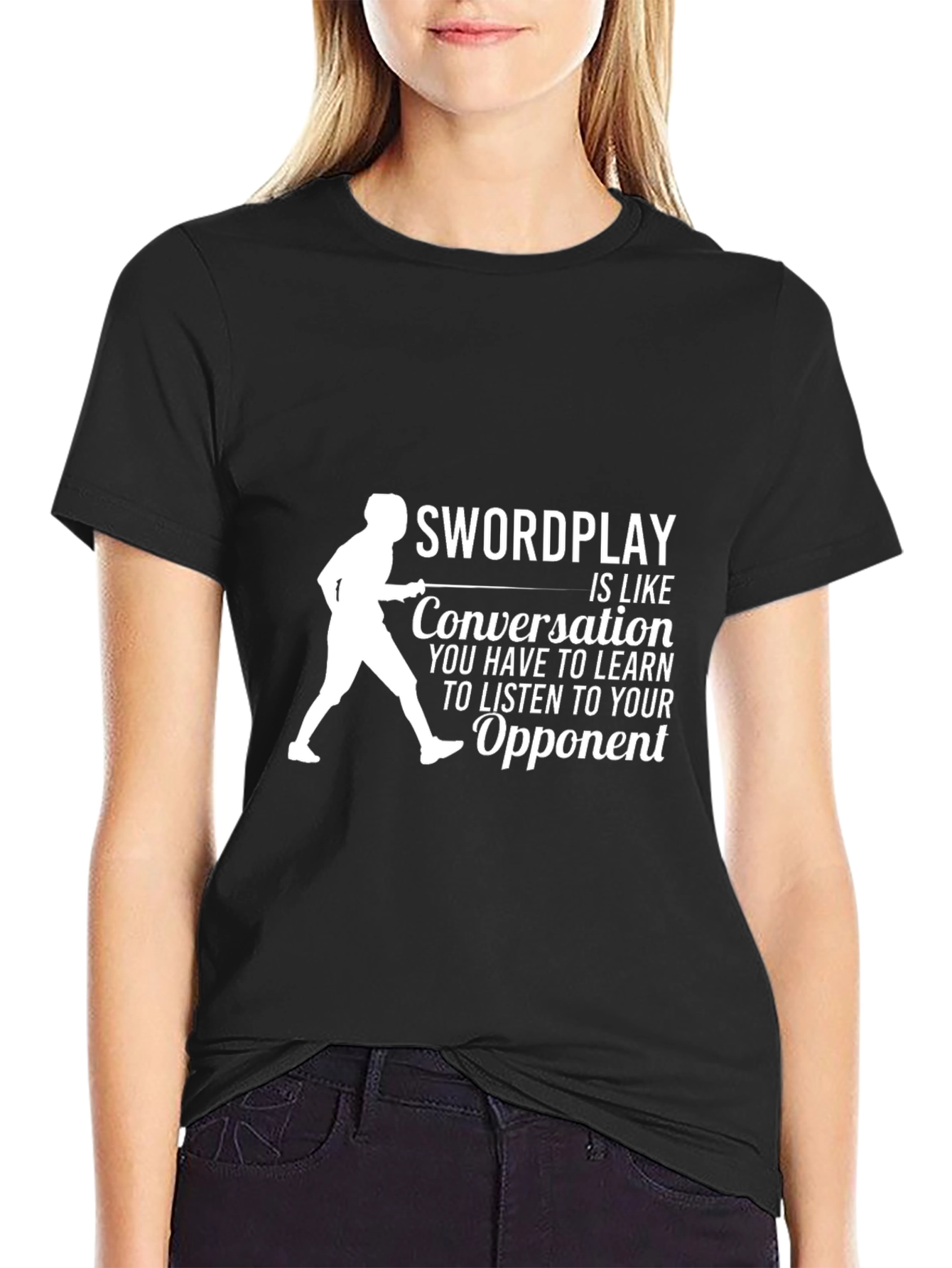 Swordplay Conversation T-Shirt | Fencing Tee