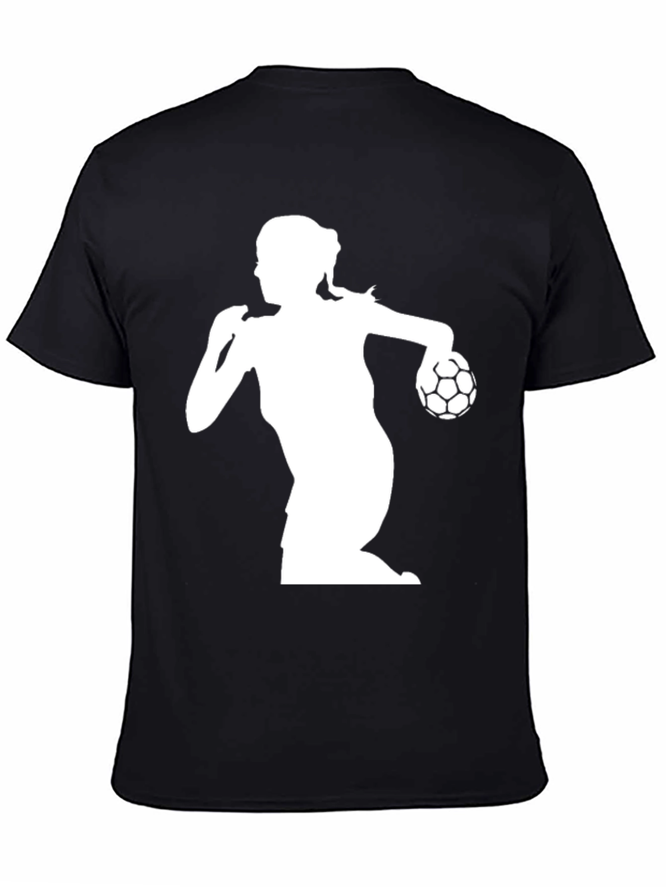 Handball Player Graphic Tee - Black