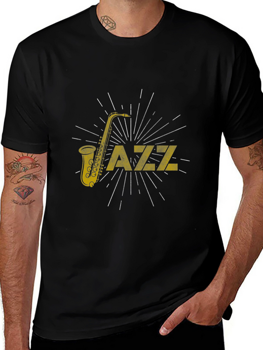 Vintage Jazz Saxophone Graphic T-Shirt
