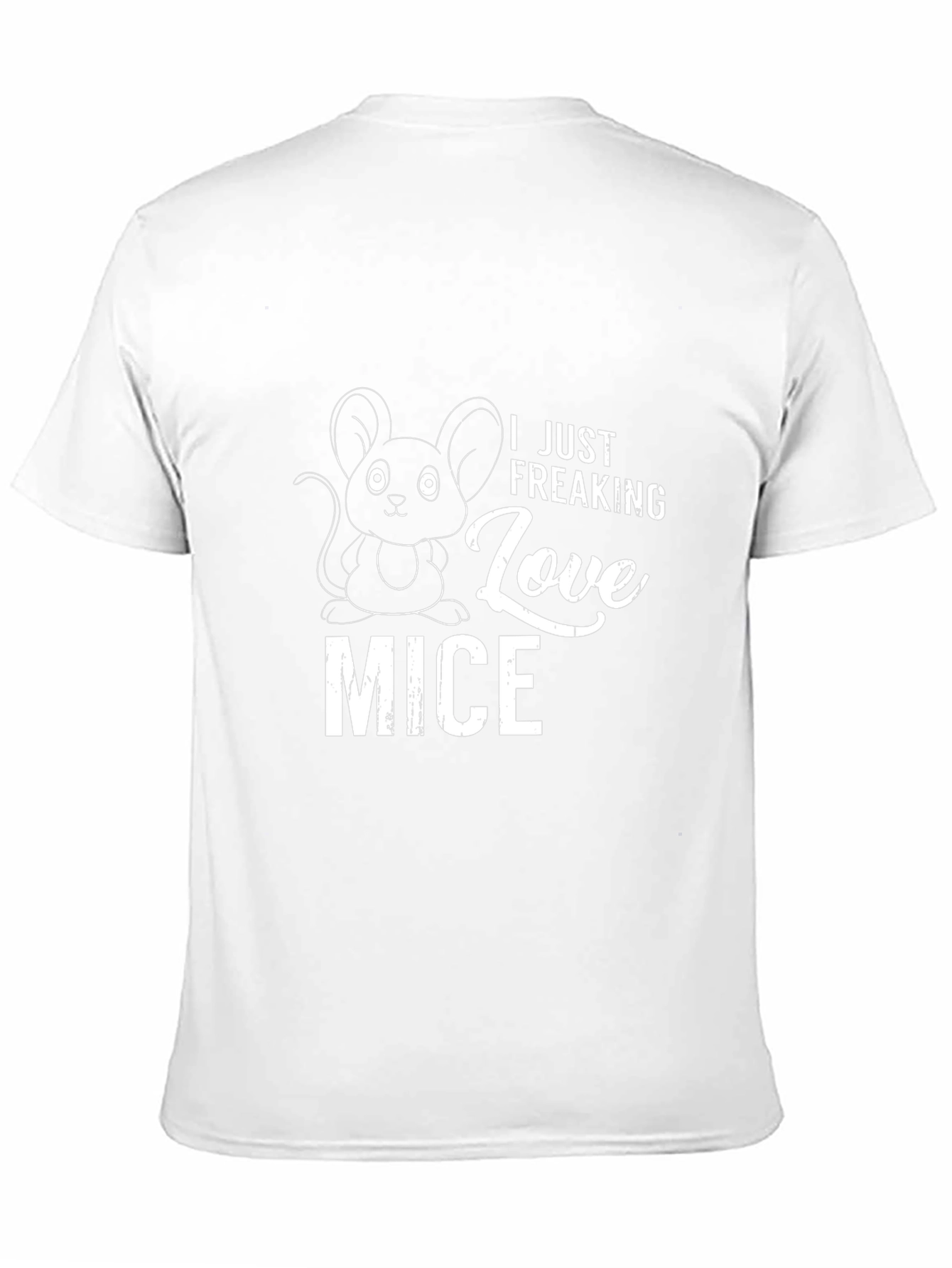 I Just Freaking Love Mice Black T-Shirt