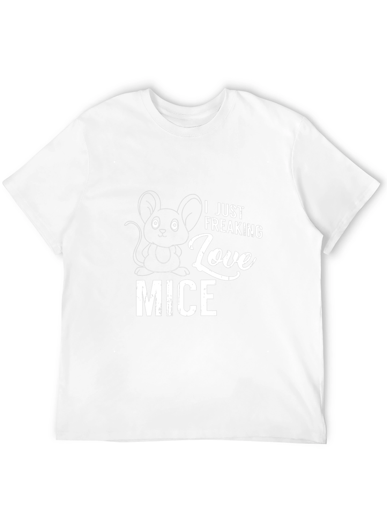I Just Freaking Love Mice Black T-Shirt