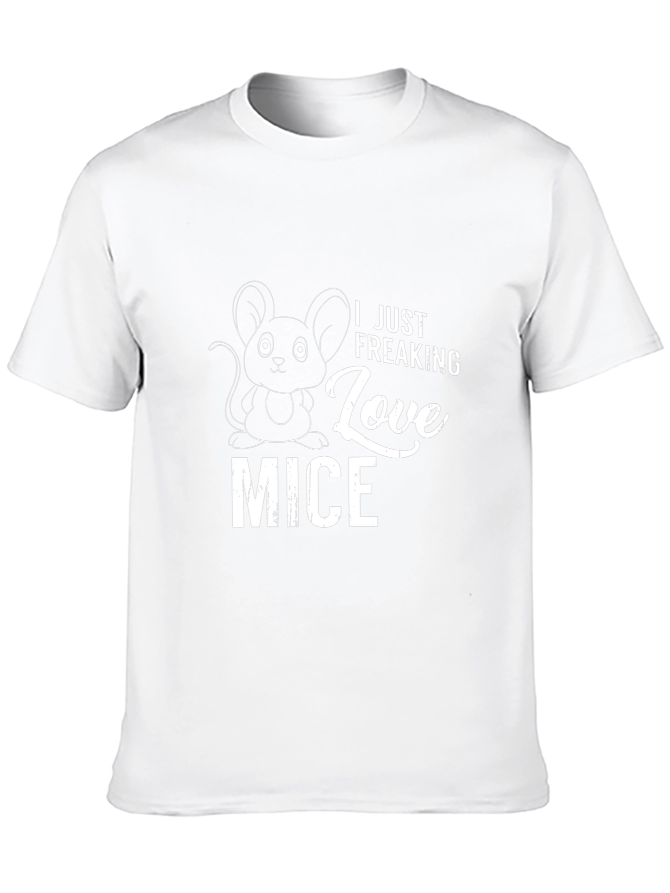 I Just Freaking Love Mice Black T-Shirt