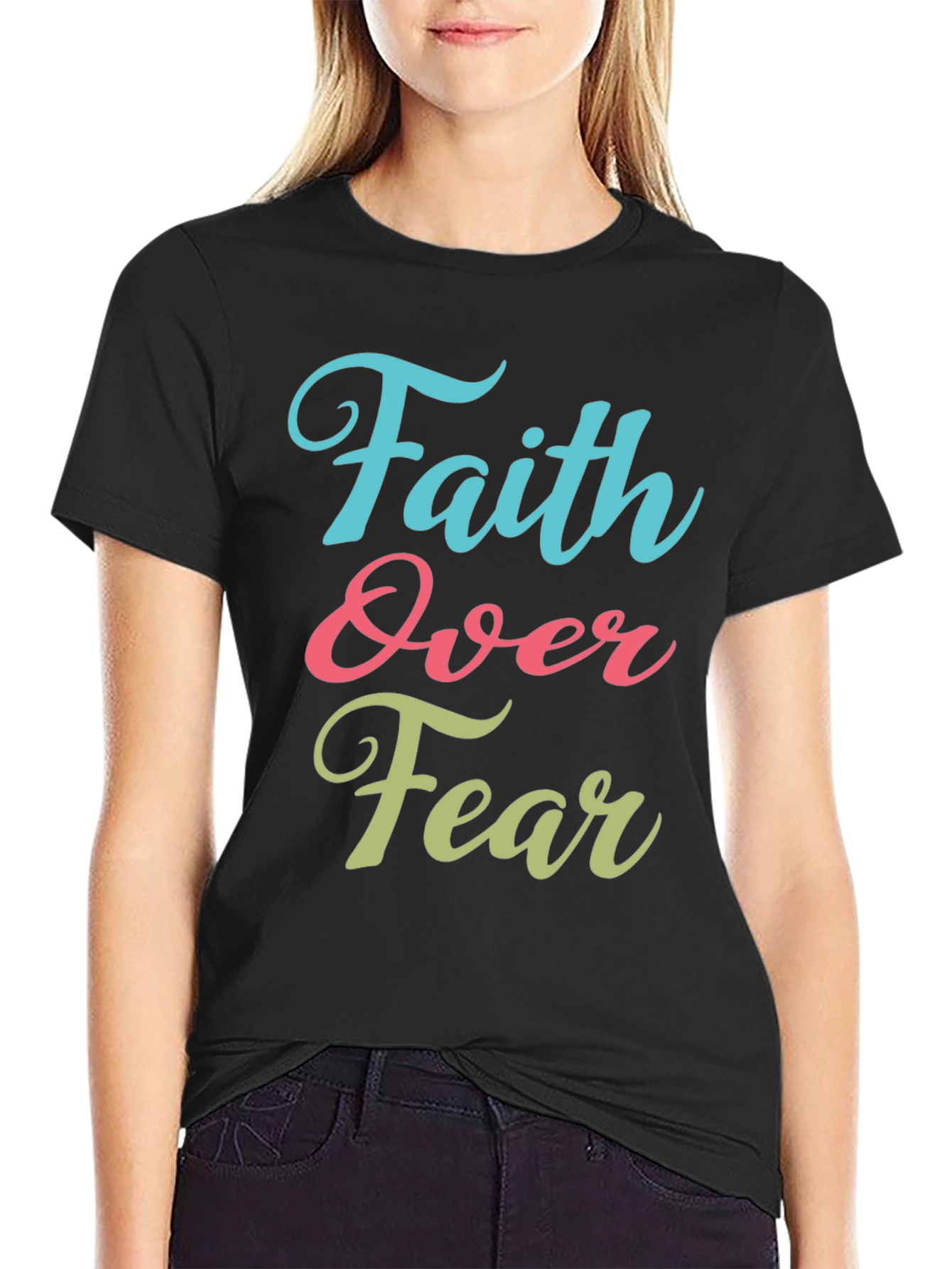 Faith Over Fear Graphic Tee - Stylish Comfort