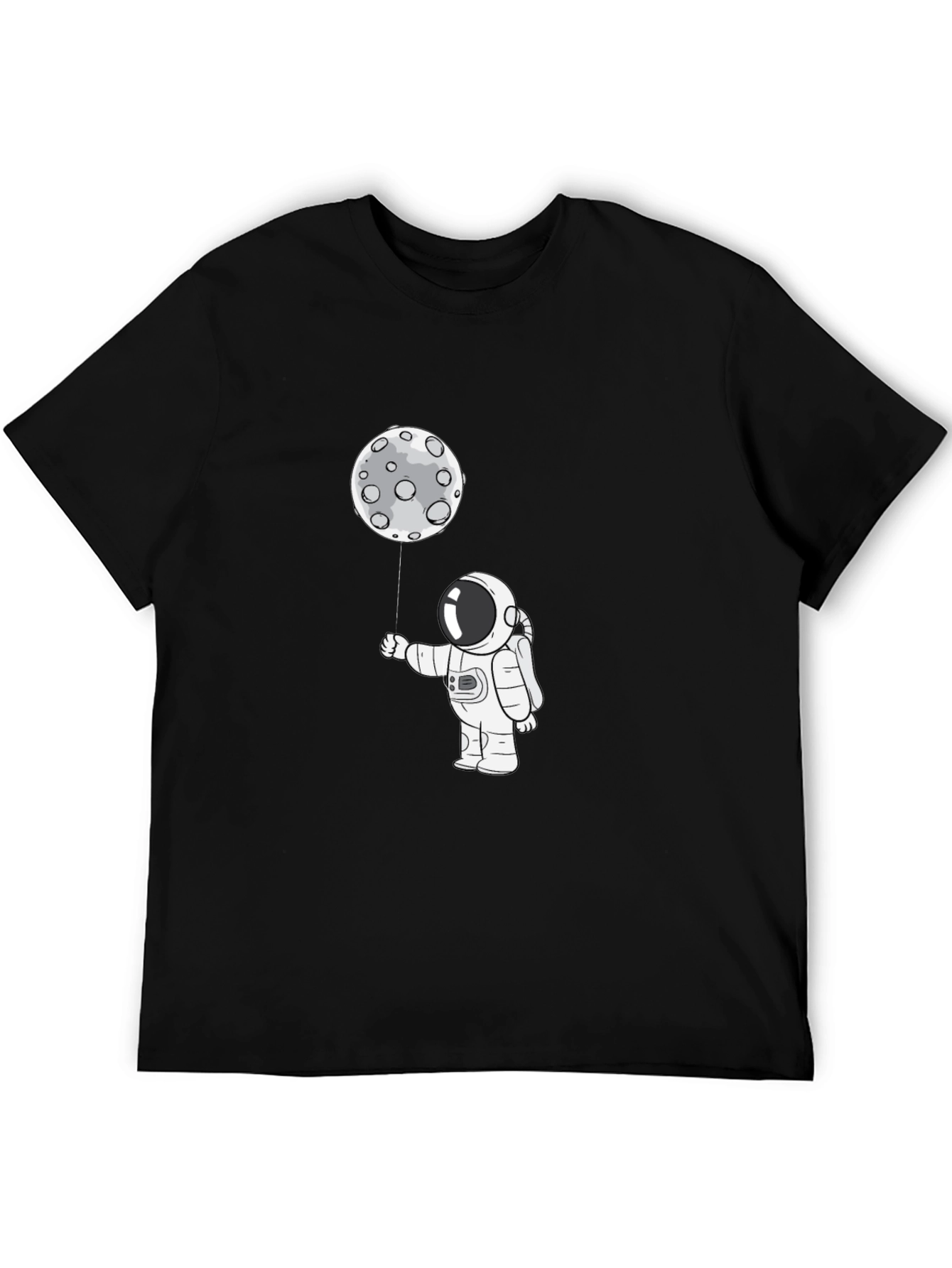 Astronaut Moon Balloon Graphic T-Shirt
