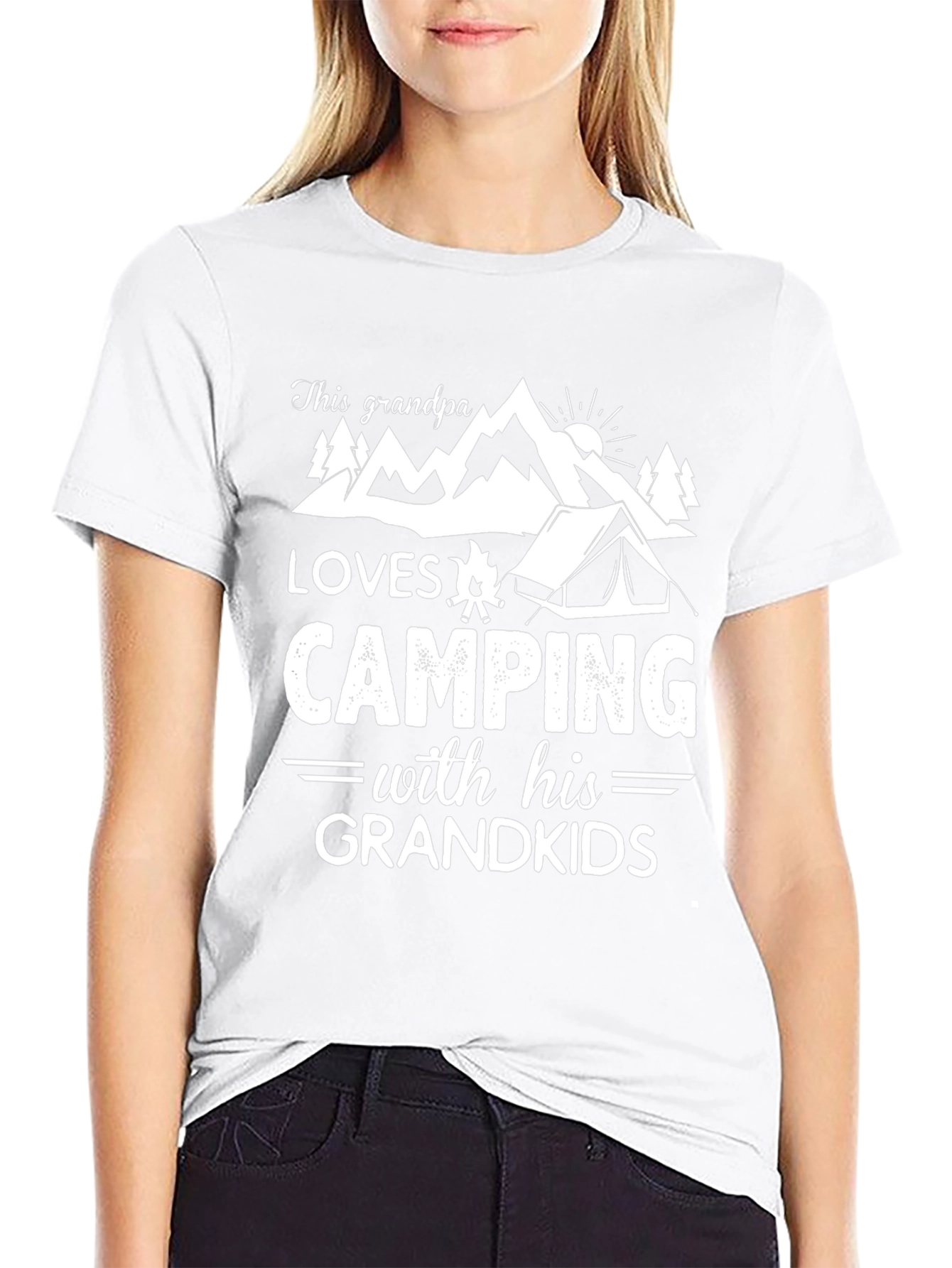 Grandpa Loves Camping Grandkids T-Shirt