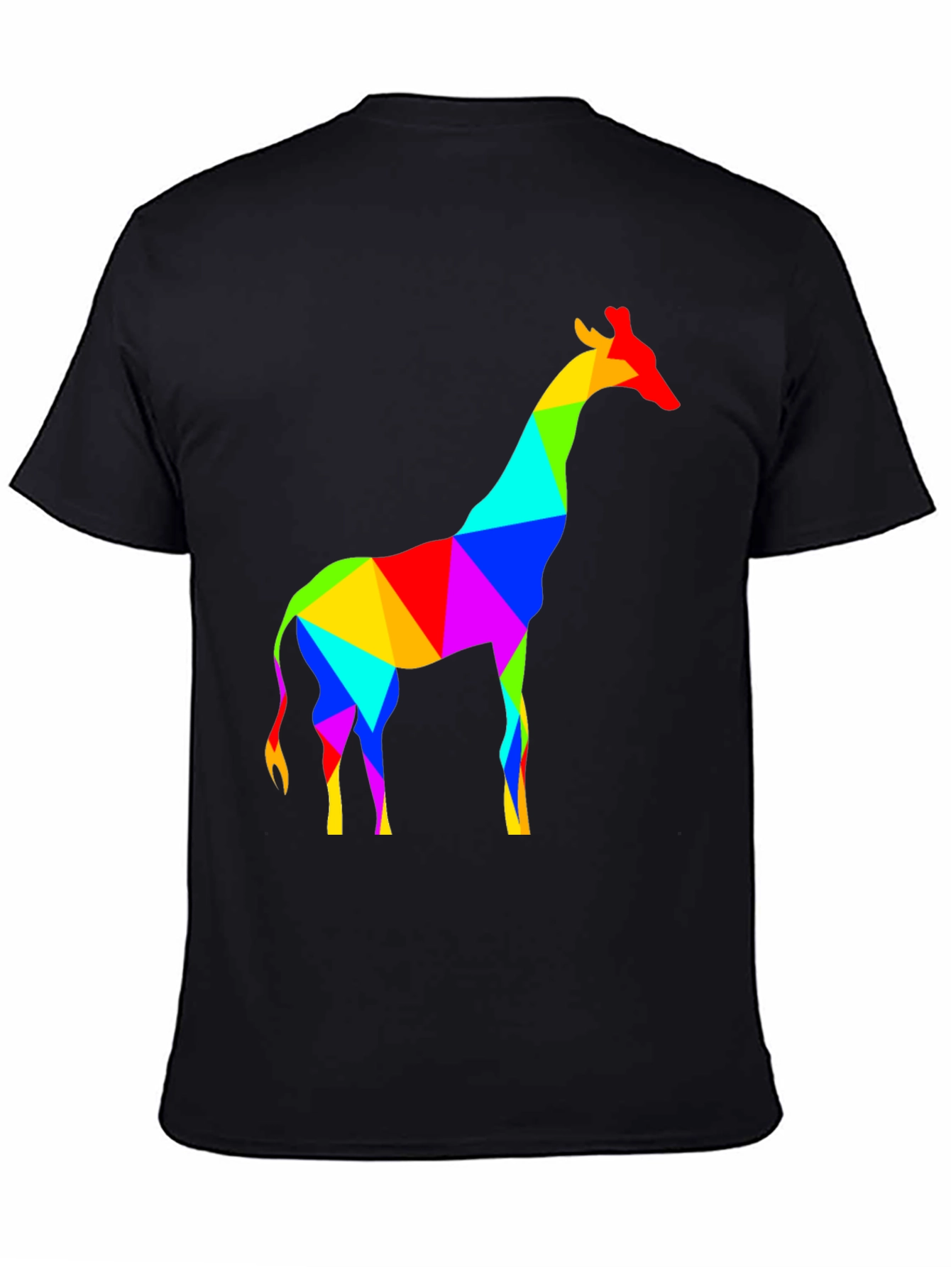 Geometric Giraffe T-Shirt - Modern Art Tee