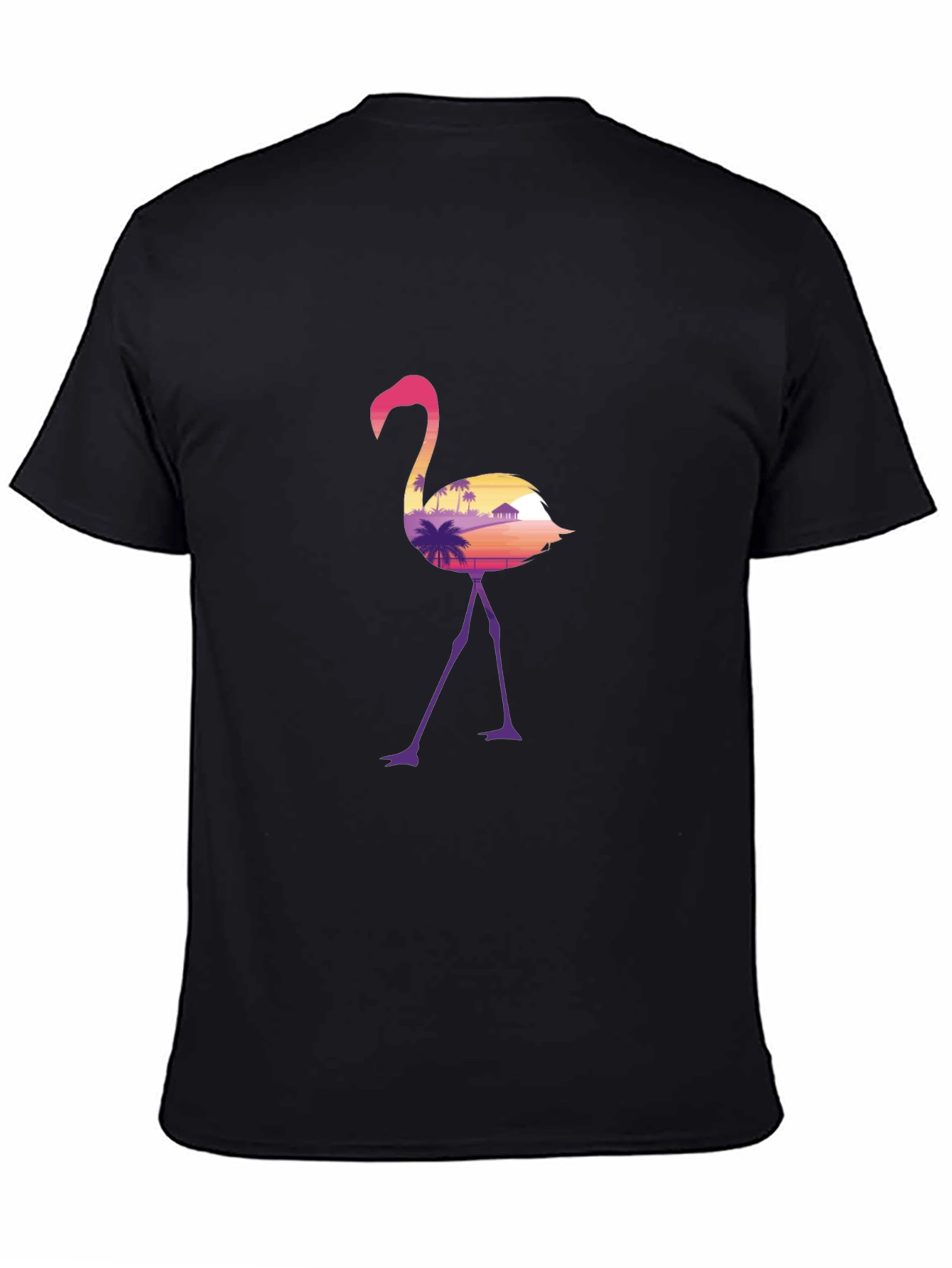 Flamingo Sunset Graphic T-Shirt