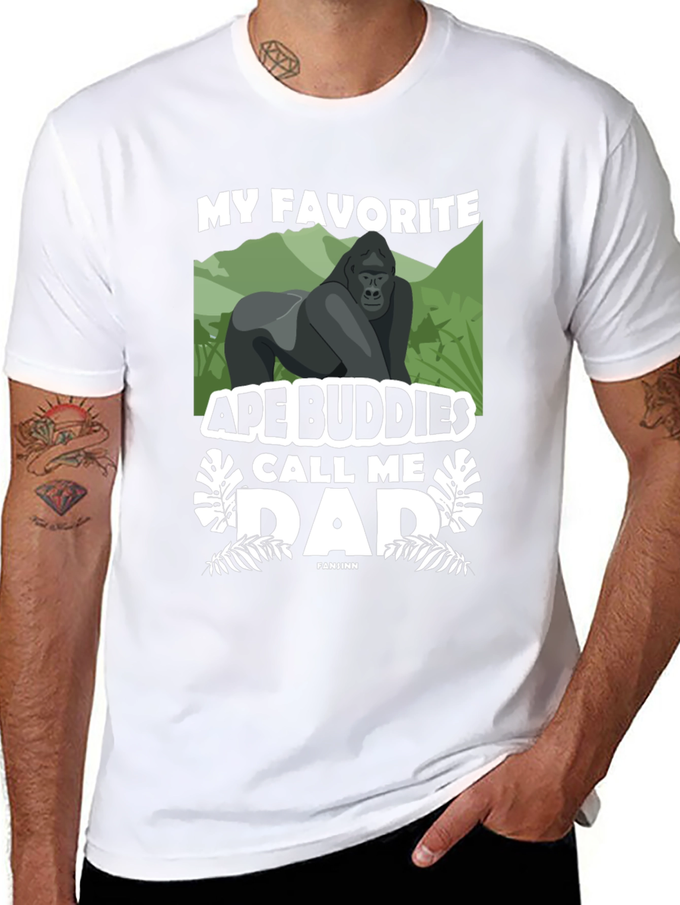 Ape Buddies Dad Graphic T-Shirt