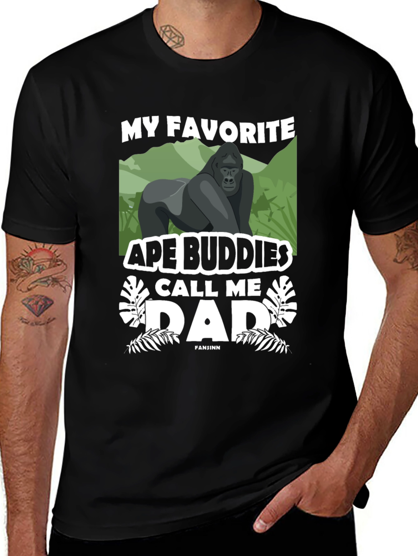 Ape Buddies Dad Graphic T-Shirt