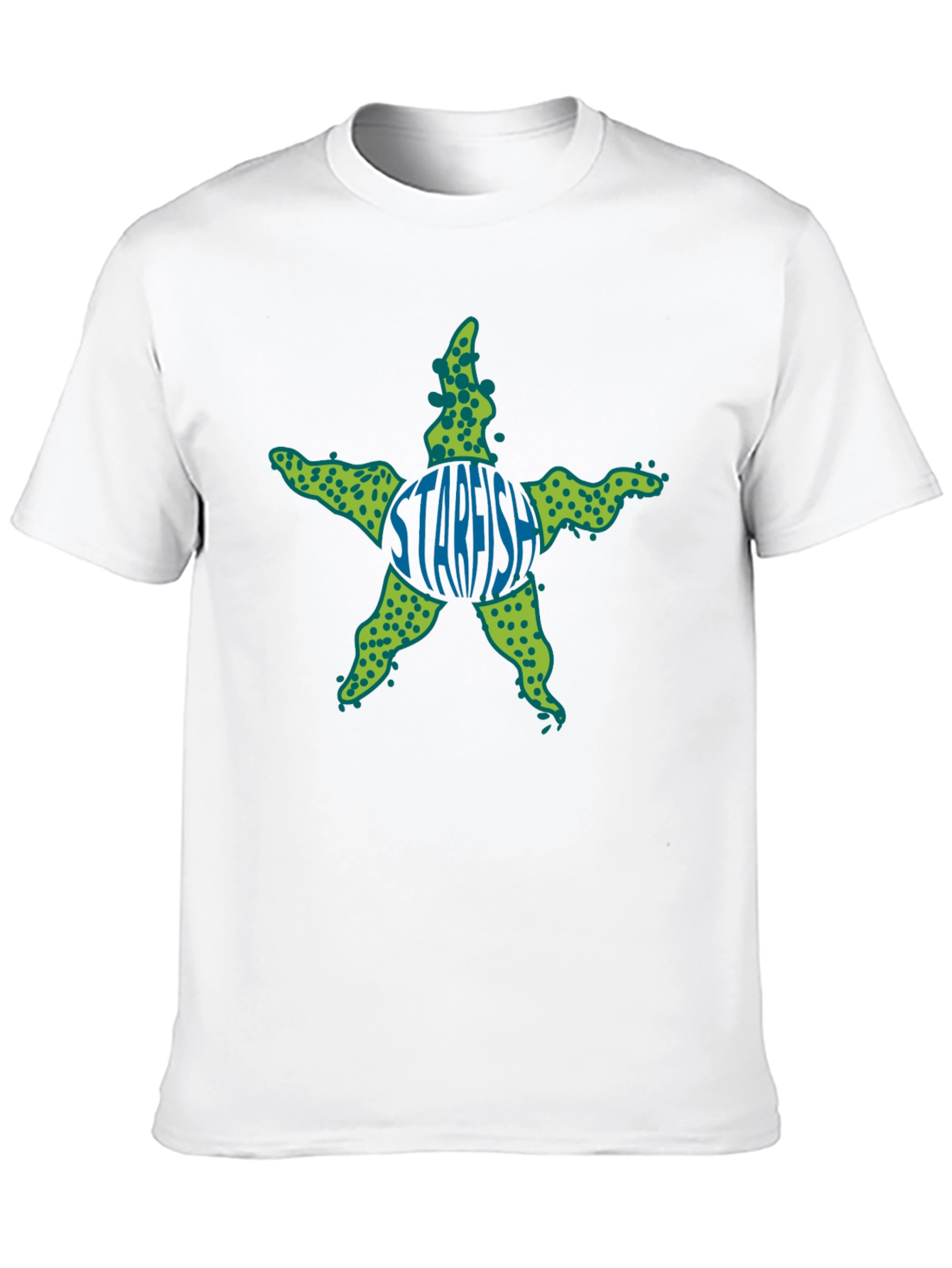 Starfish Graphic Tee - Black Cotton T-Shirt