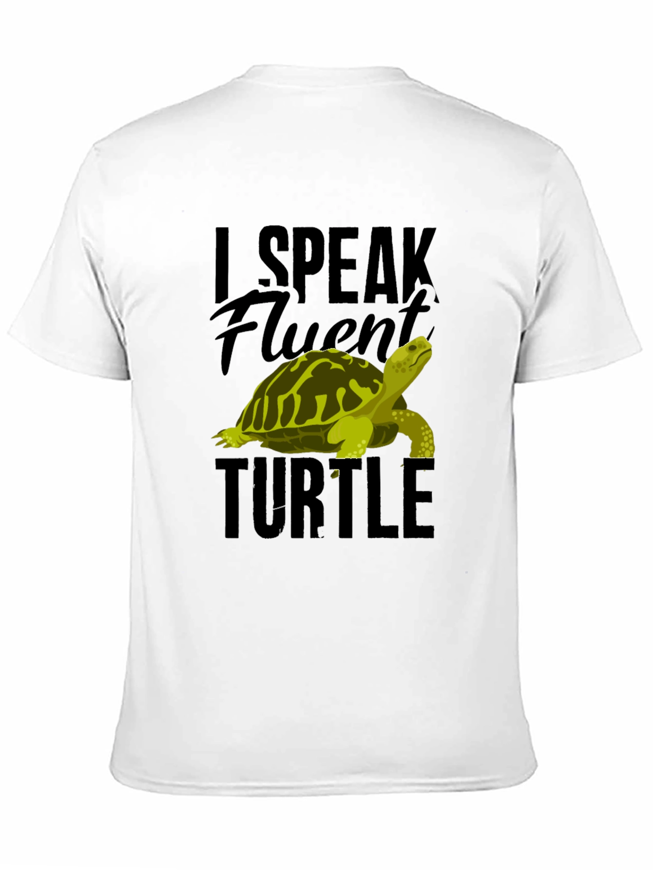 I Speak Fluent Turtle Graphic Tee - Black