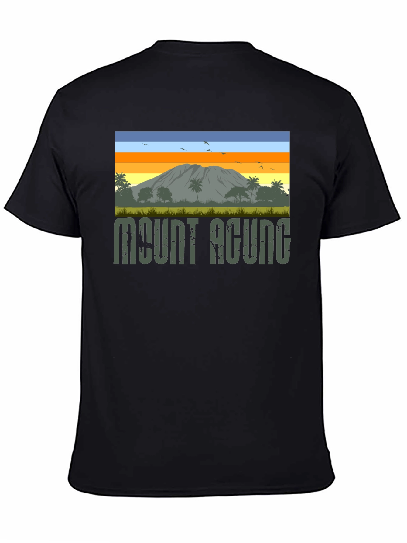 Mount Agung Graphic Tee - Nature Inspired T-Shirt