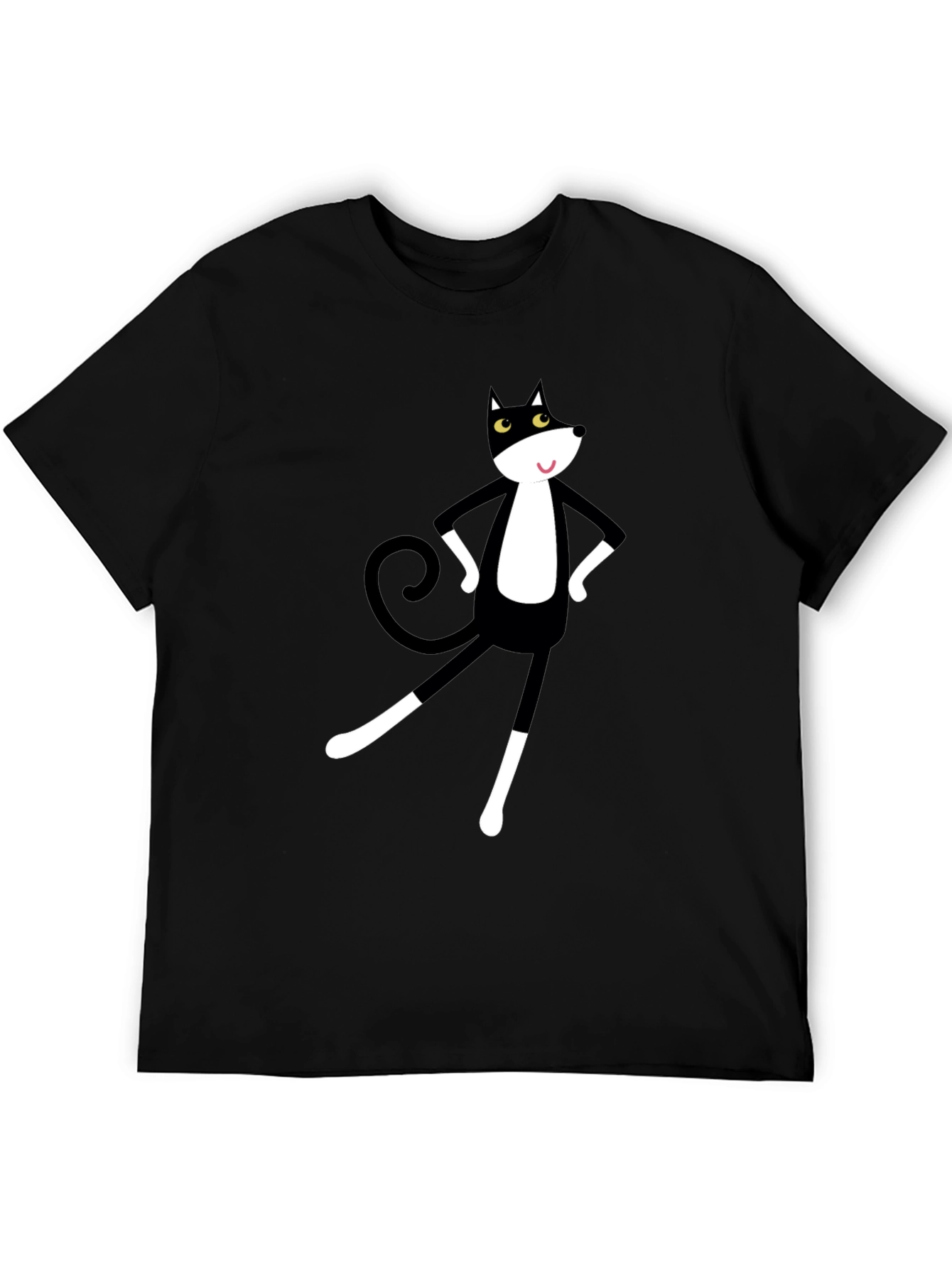 Cartoon Cat Graphic Tee