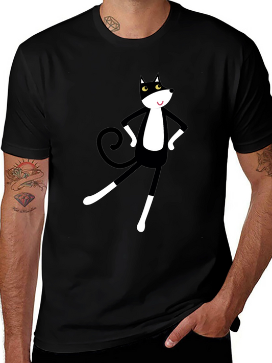 Cartoon Cat Graphic Tee