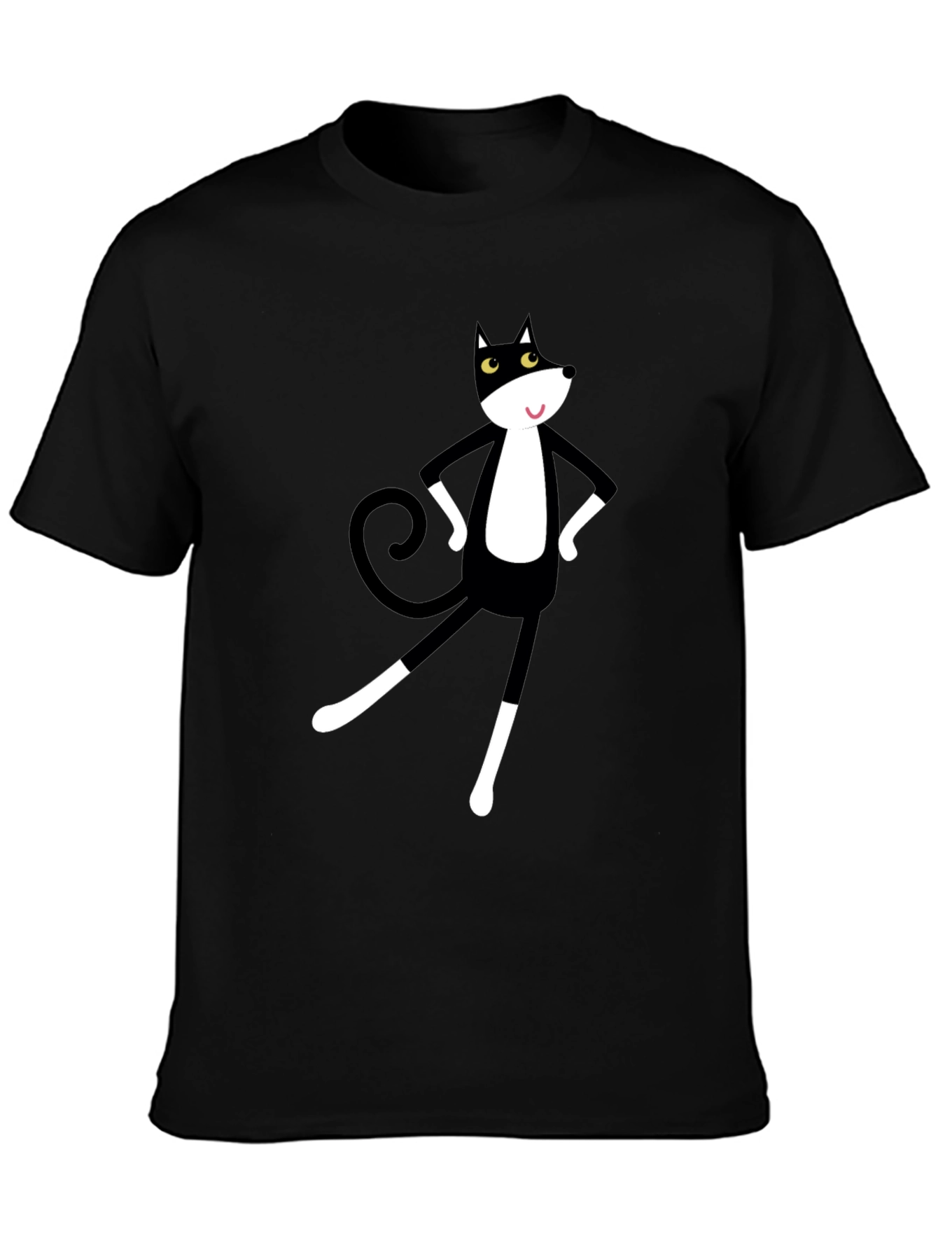 Cartoon Cat Graphic Tee